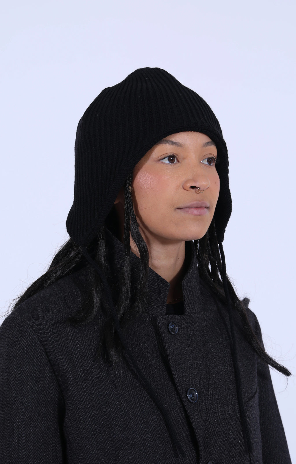 Ear Flap Beanie Black