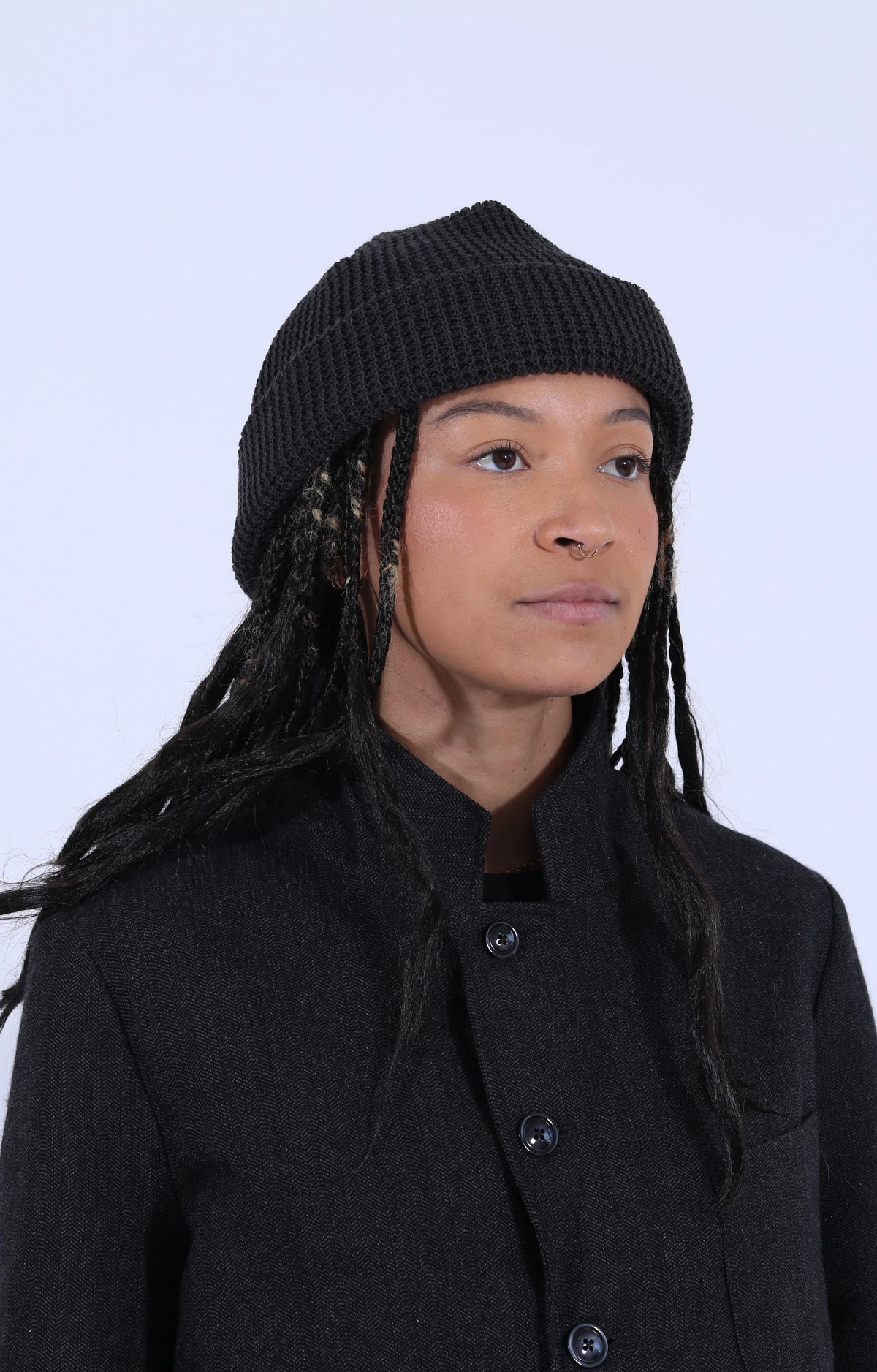 Waffle Watch Cap Charcoal