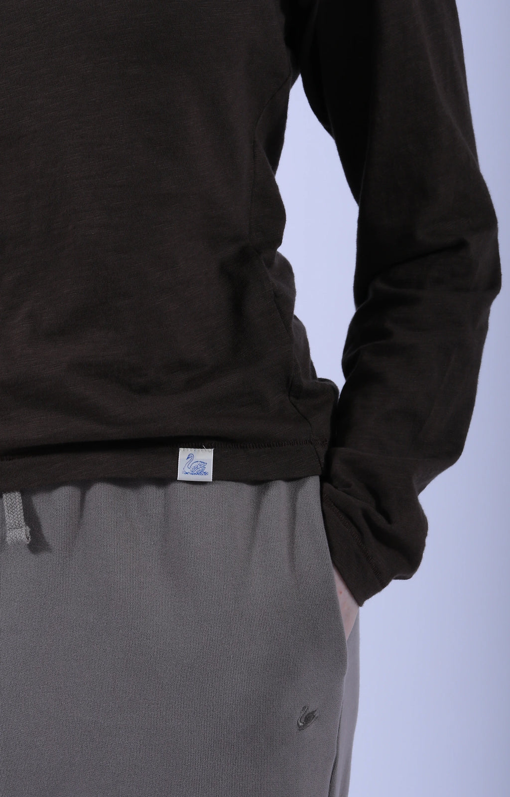 Pima Cotton Long Sleeve Relaxed fit Chocolate