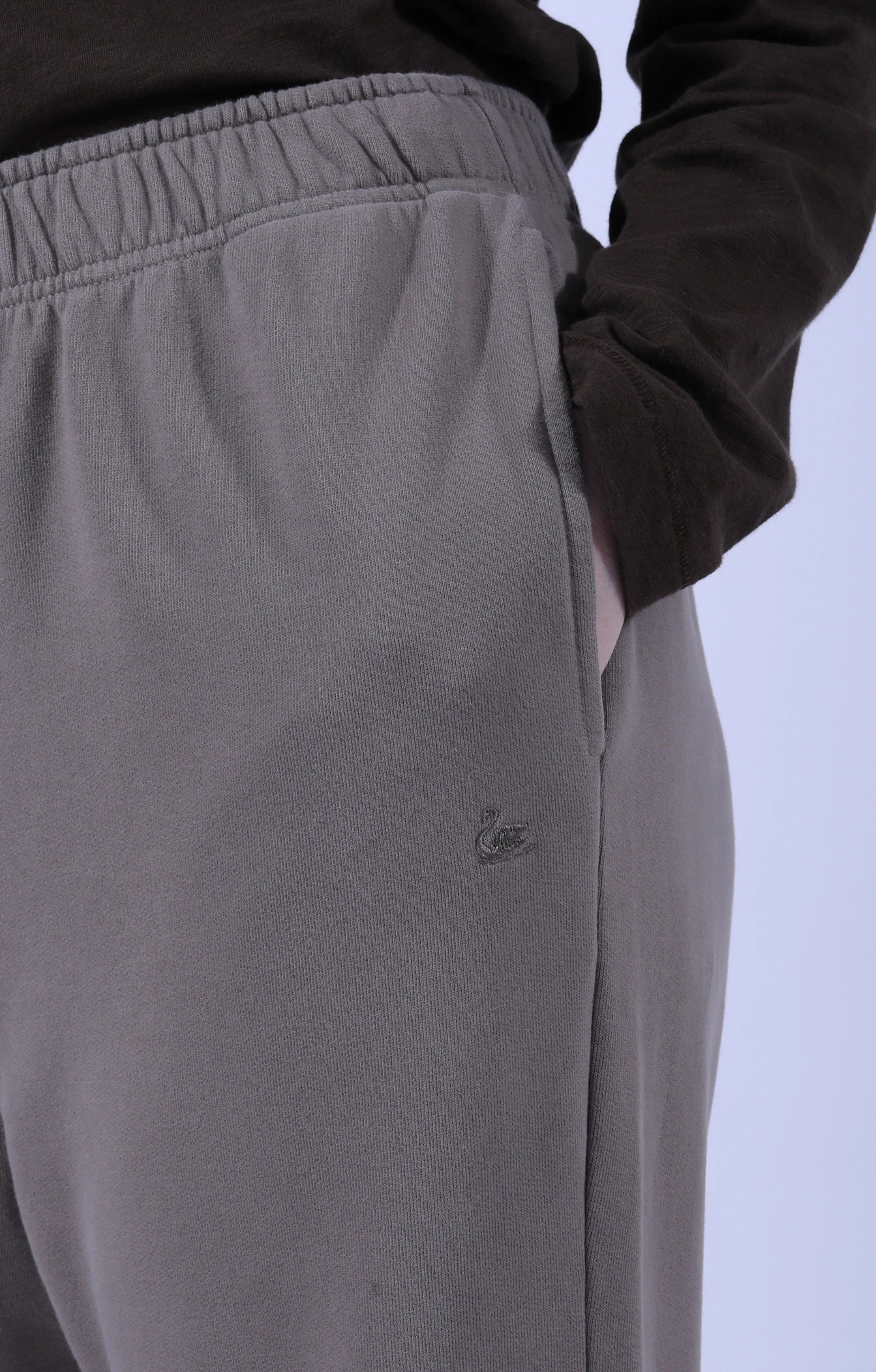 Open Leg Soft Fleece Sweatpants Faded Grain