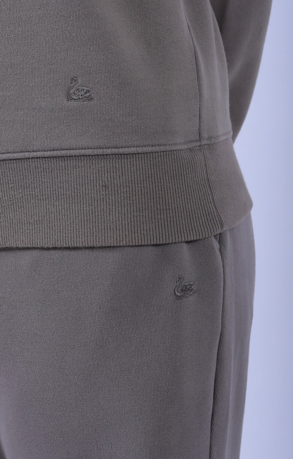 Relaxed Cotton Soft Fleece Sweatshirt Faded Grain