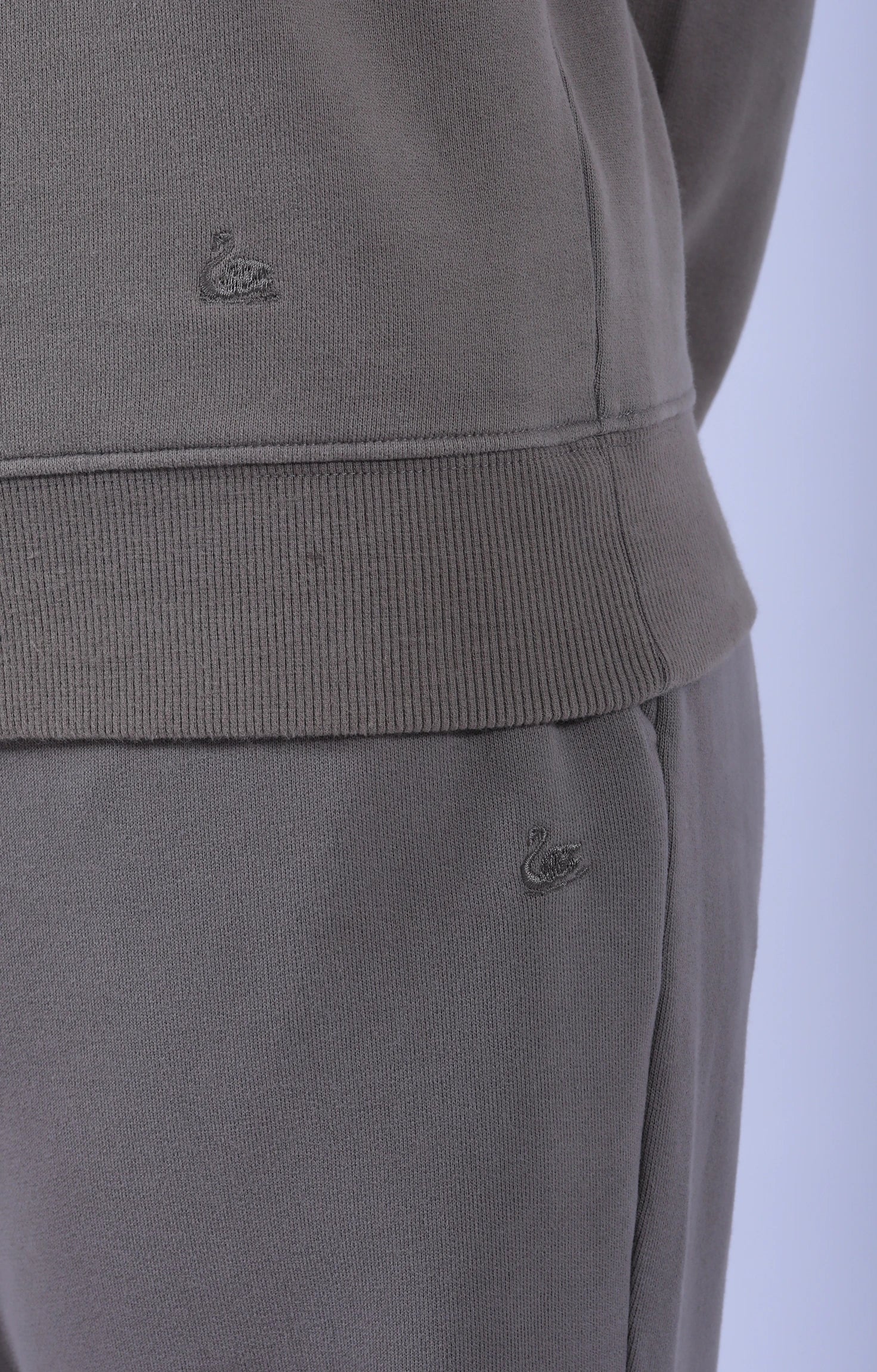 Relaxed Cotton Soft Fleece Sweatshirt Faded Grain