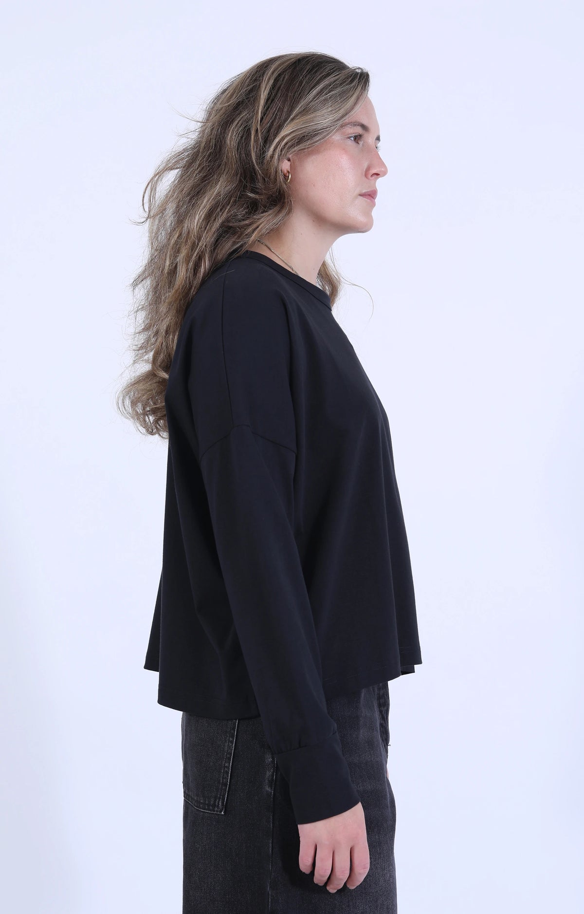 Loop Long Sleeve T-Shirt Black