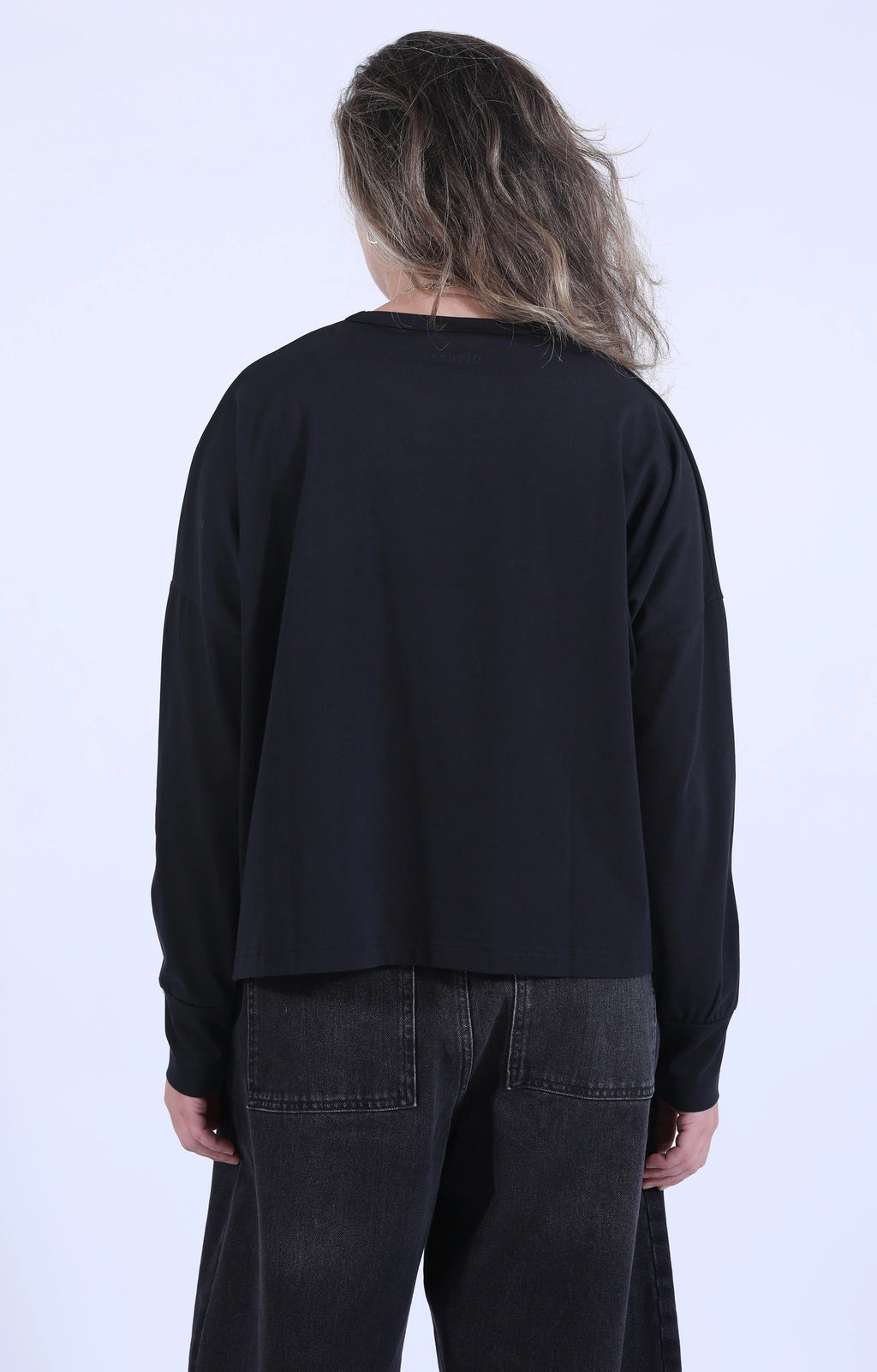Loop Long Sleeve T-Shirt Black