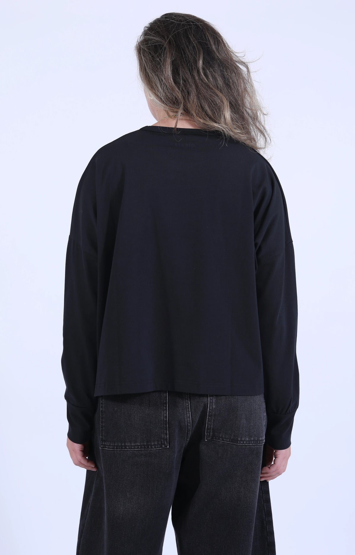 Loop Long Sleeve T-Shirt Black