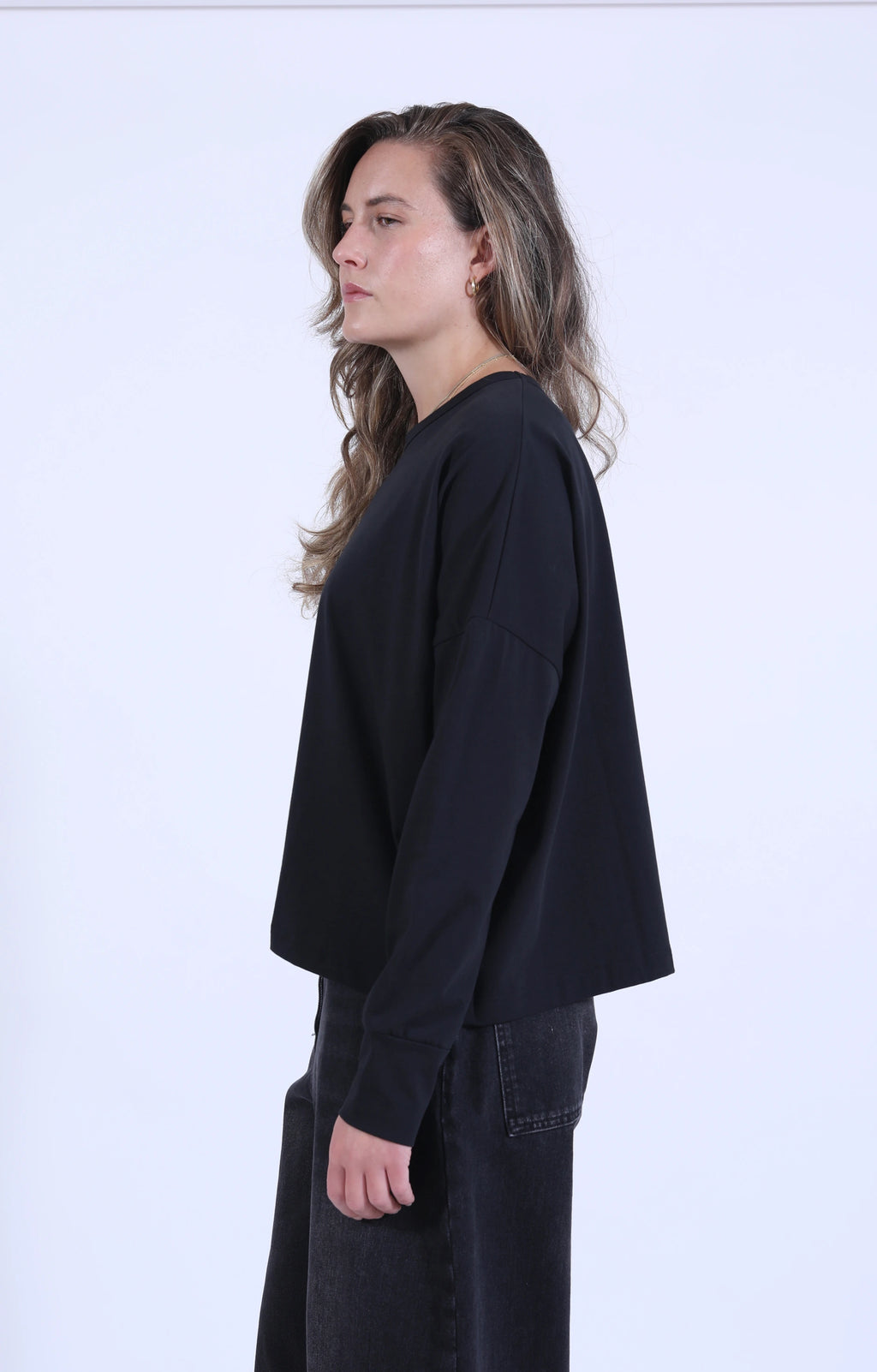 Loop Long Sleeve T-Shirt Black