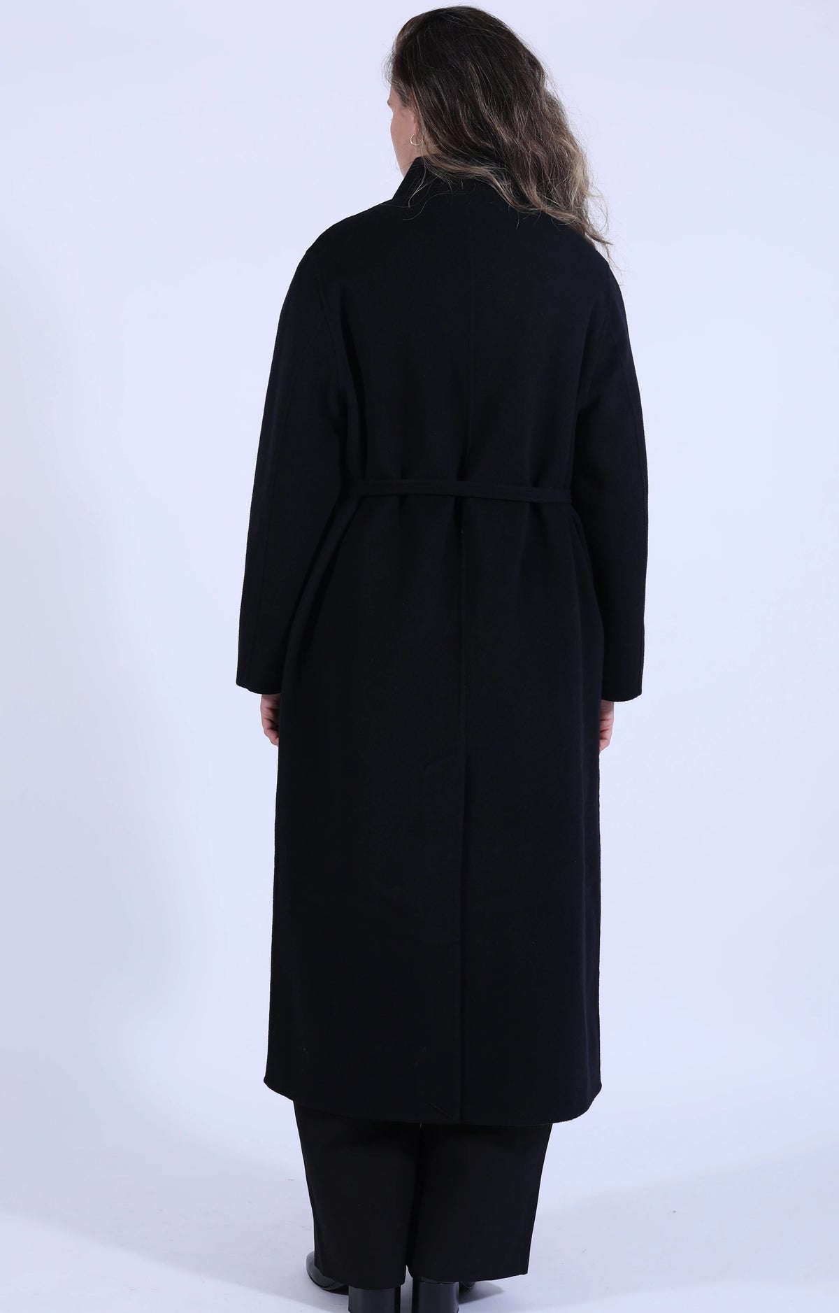 Mori Double Faced Wool Coat Darkest Navy