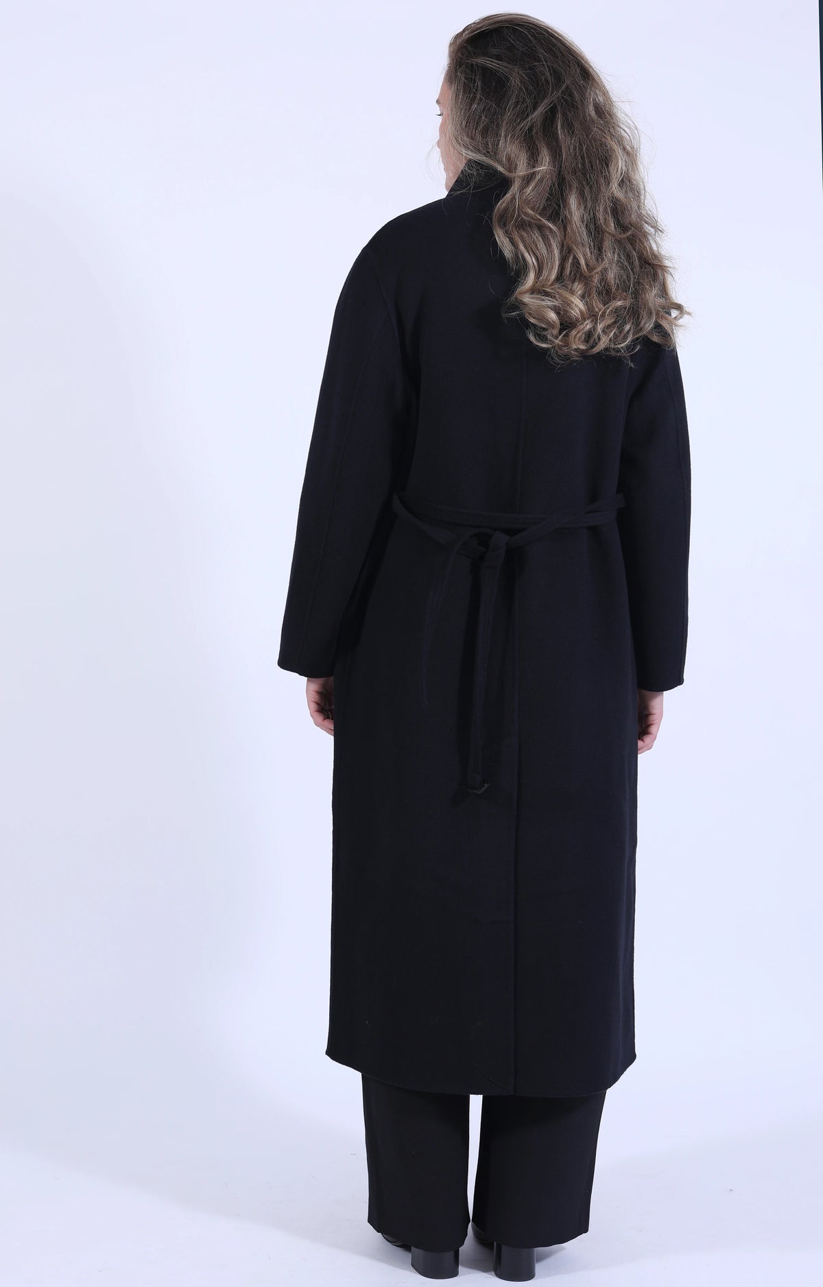 Mori Double Faced Wool Coat Darkest Navy