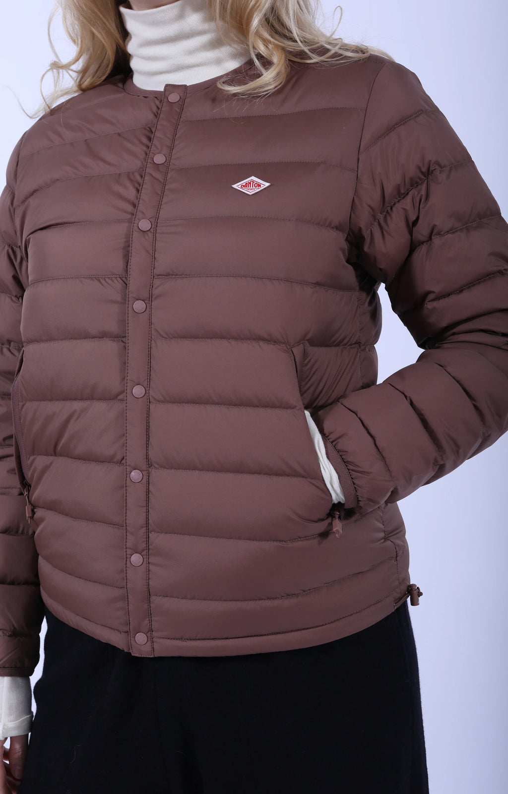 Inner Down Crew Jacket Pink