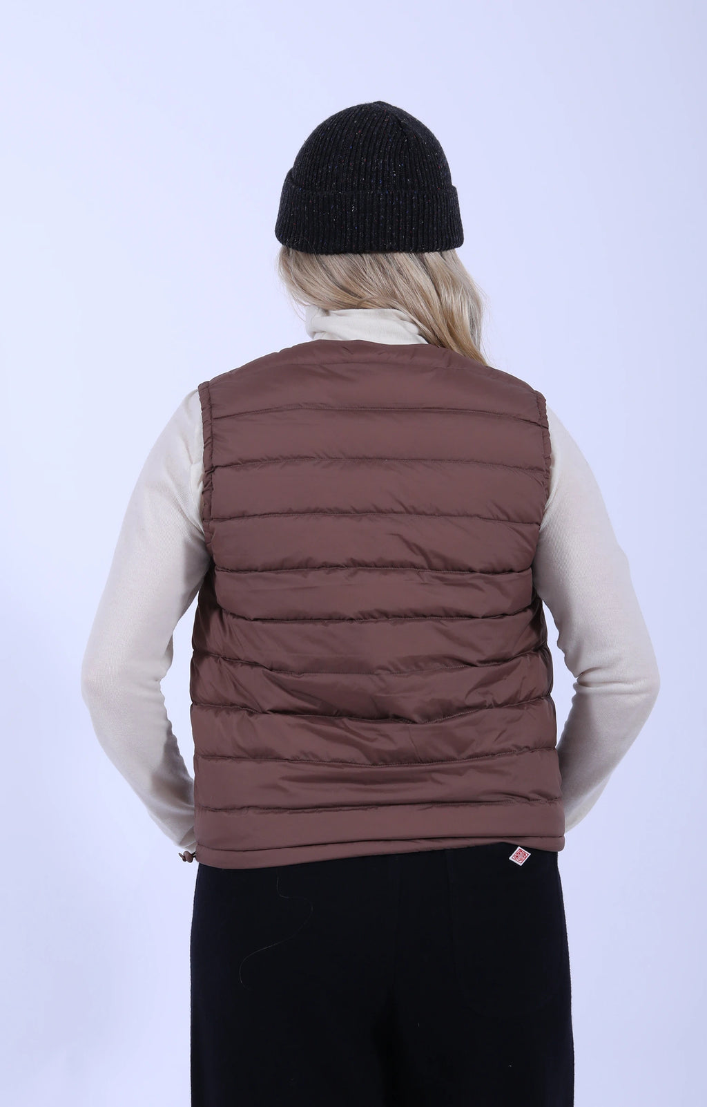 Inner Down Crew Vest Pink