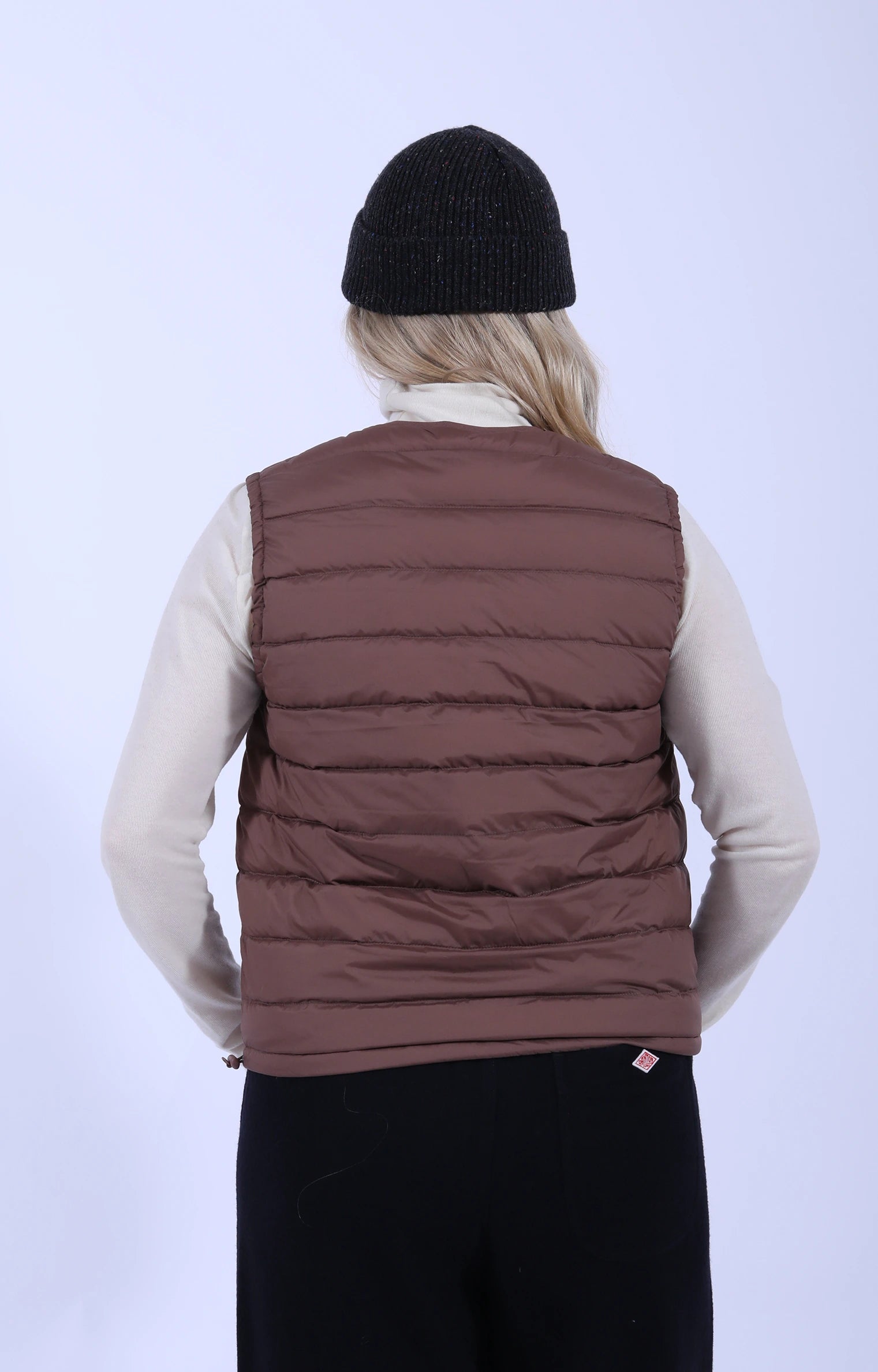 Inner Down Crew Vest Pink