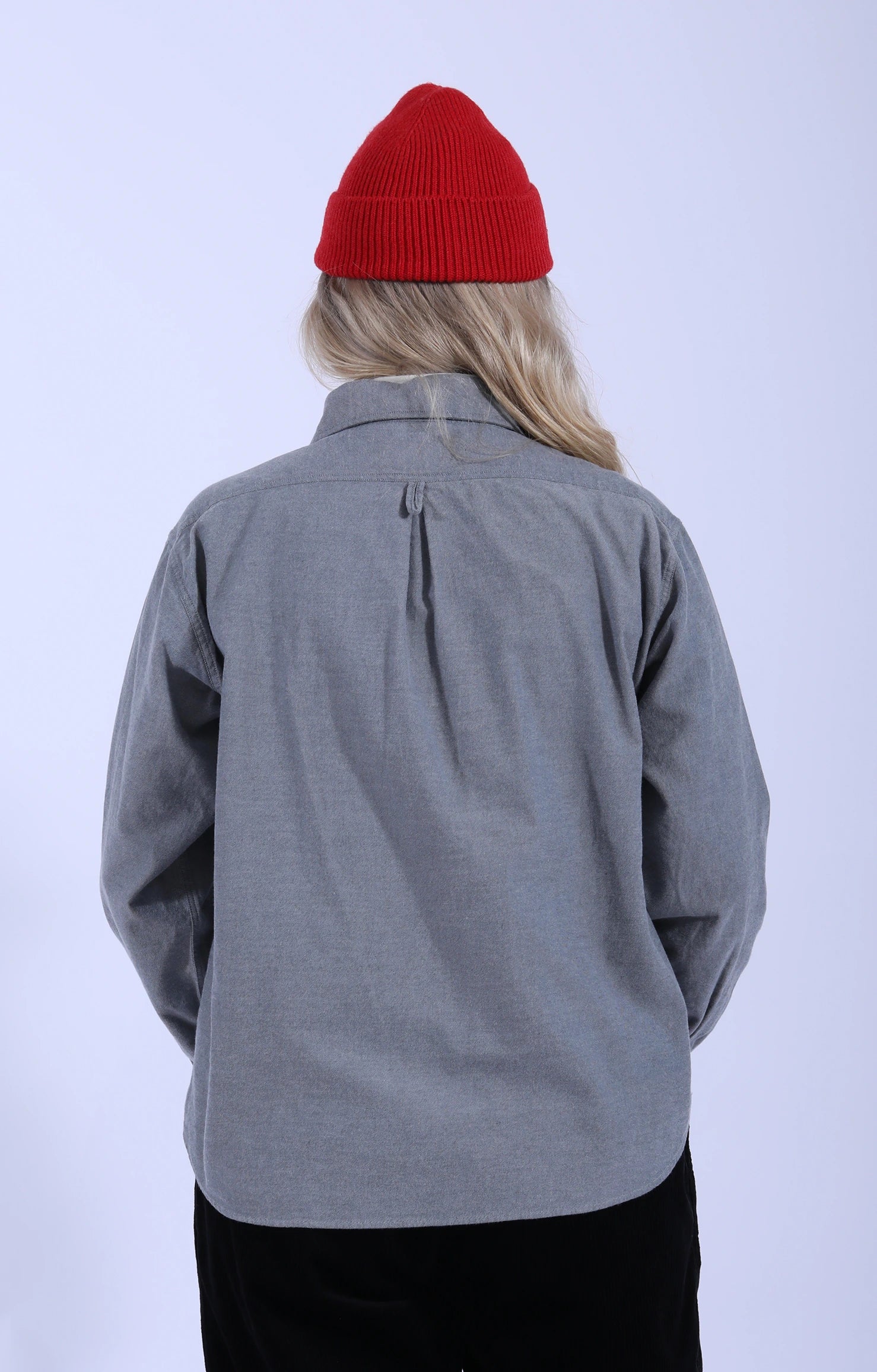 Round Collar P.O Shirt Grey