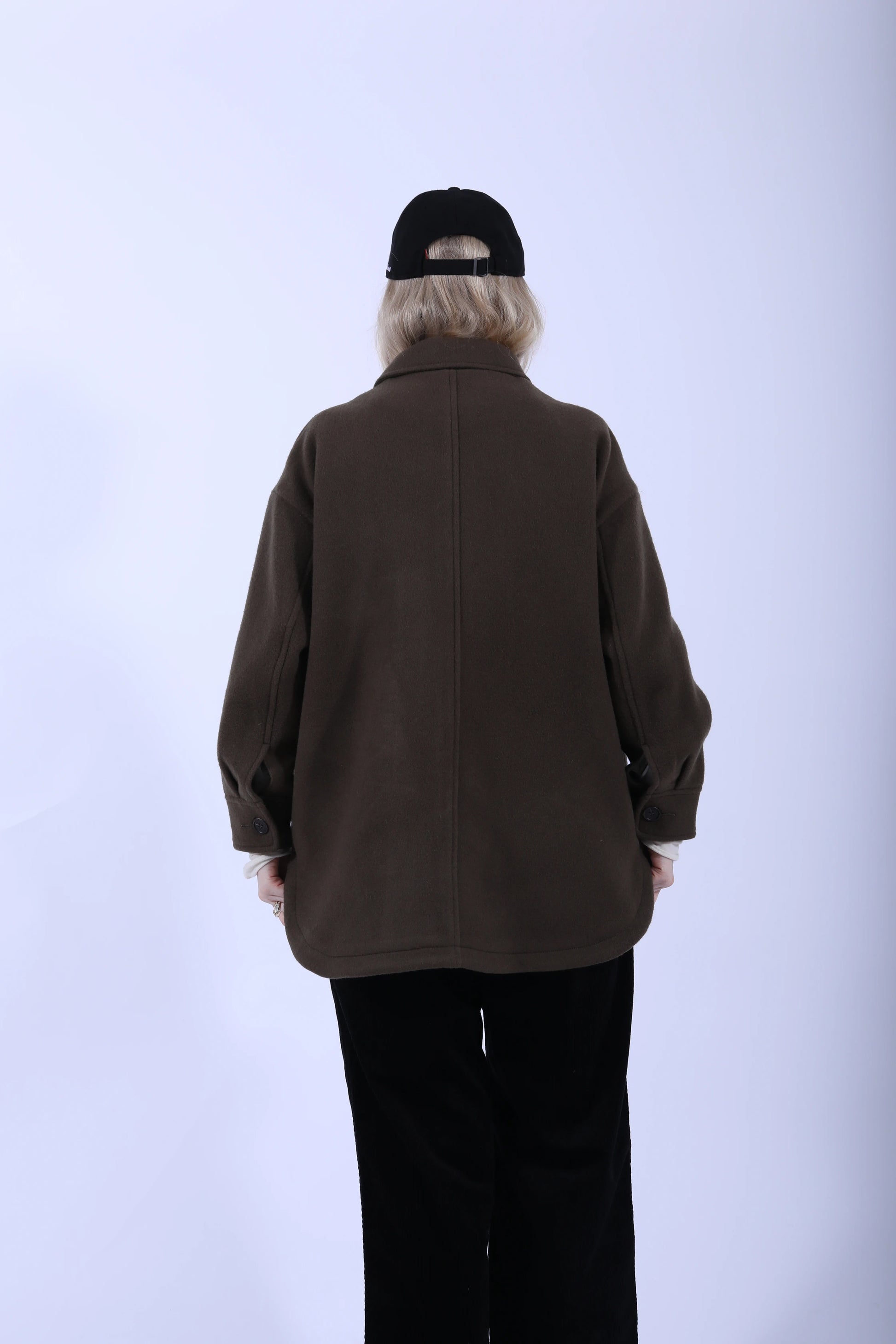 Blouson Wool Melton Dark Olive