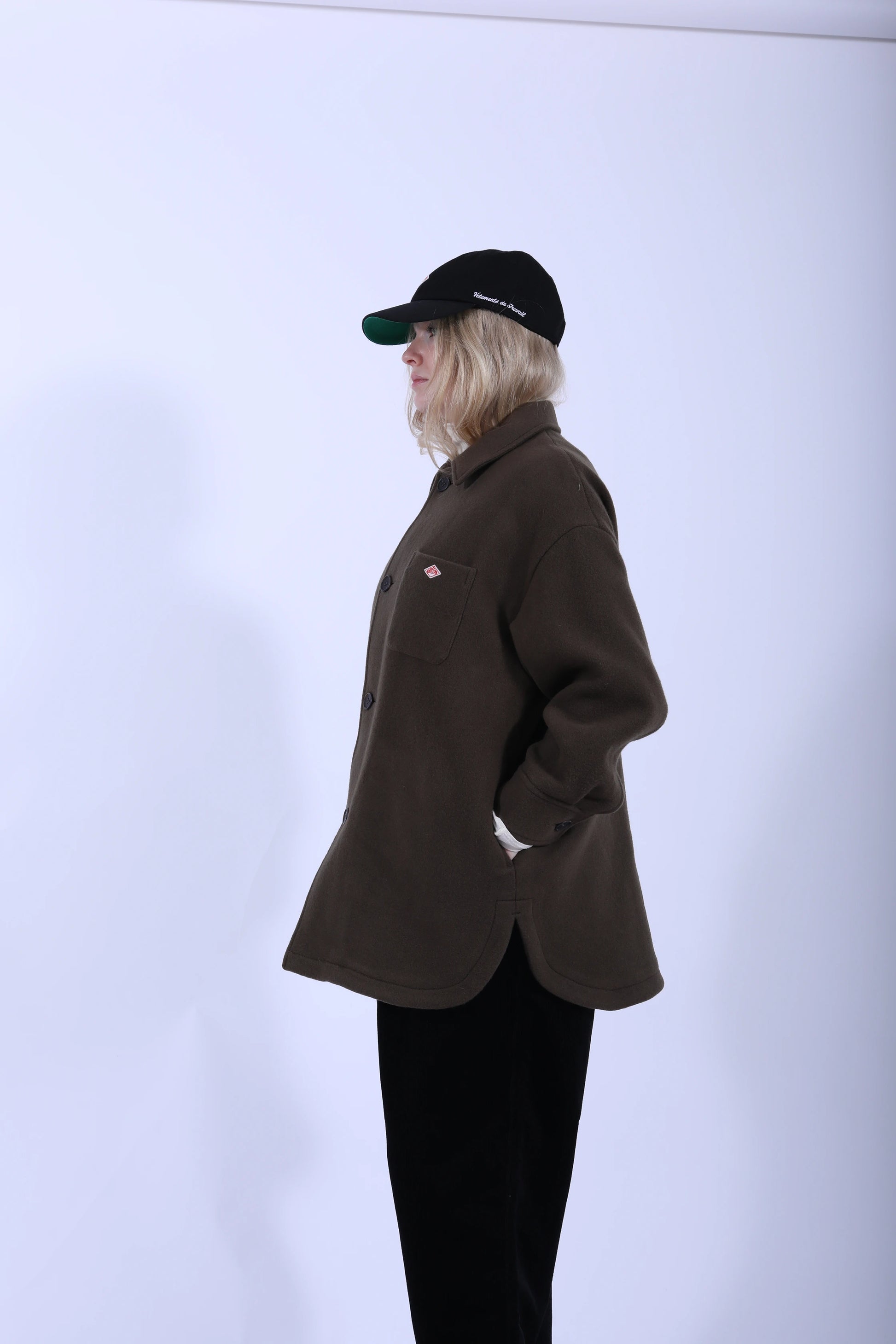 Blouson Wool Melton Dark Olive