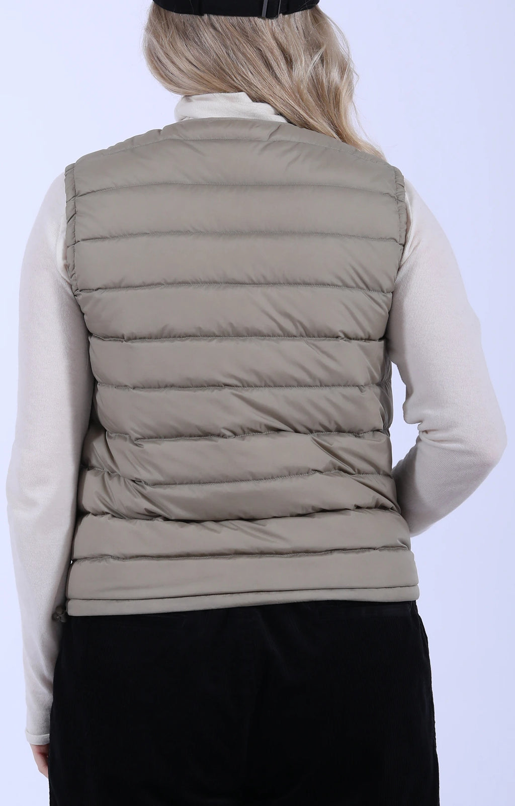 Inner Down Crew Vest Sand Beige