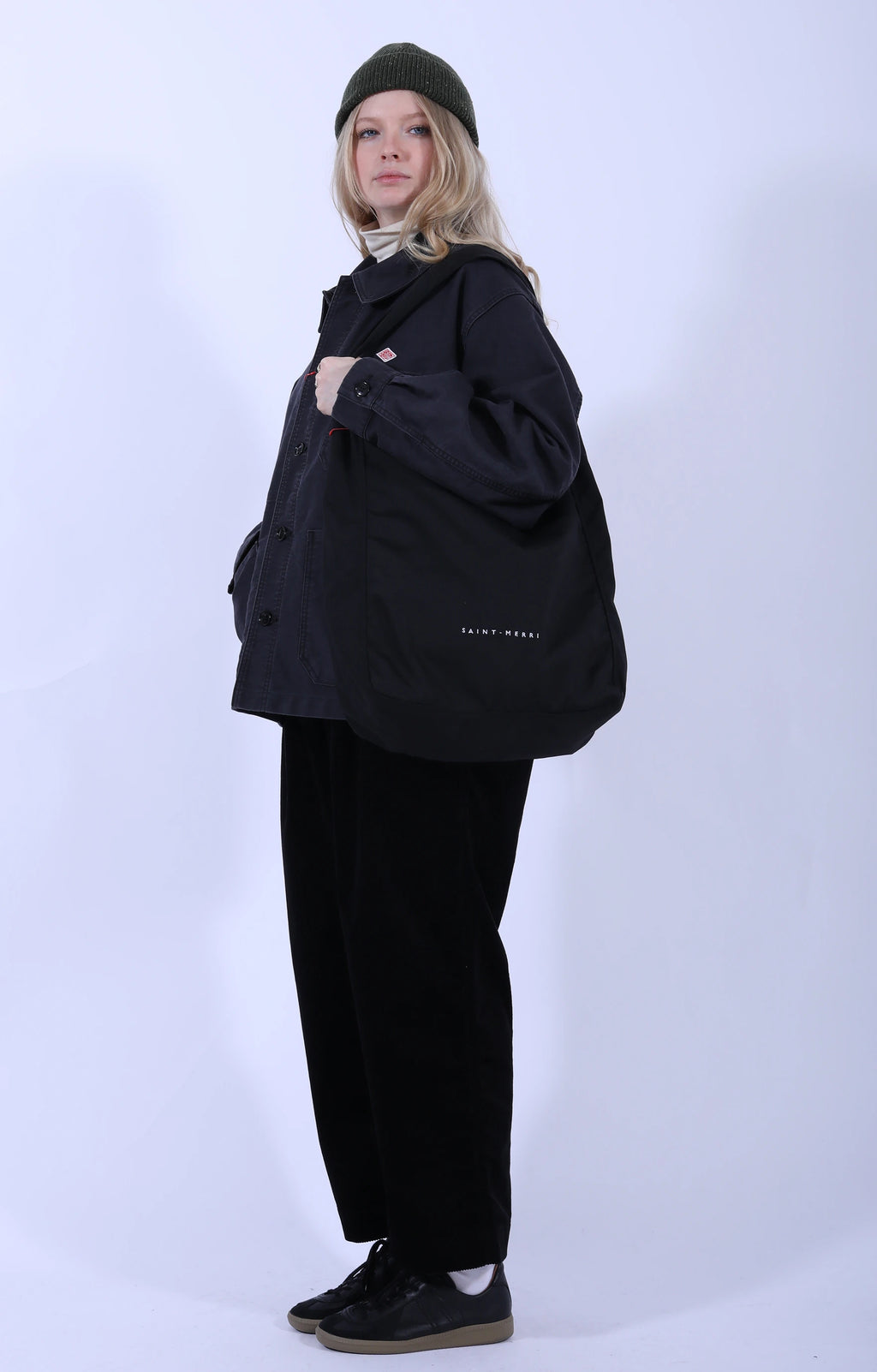 Wide Coveralls Moleskin Black