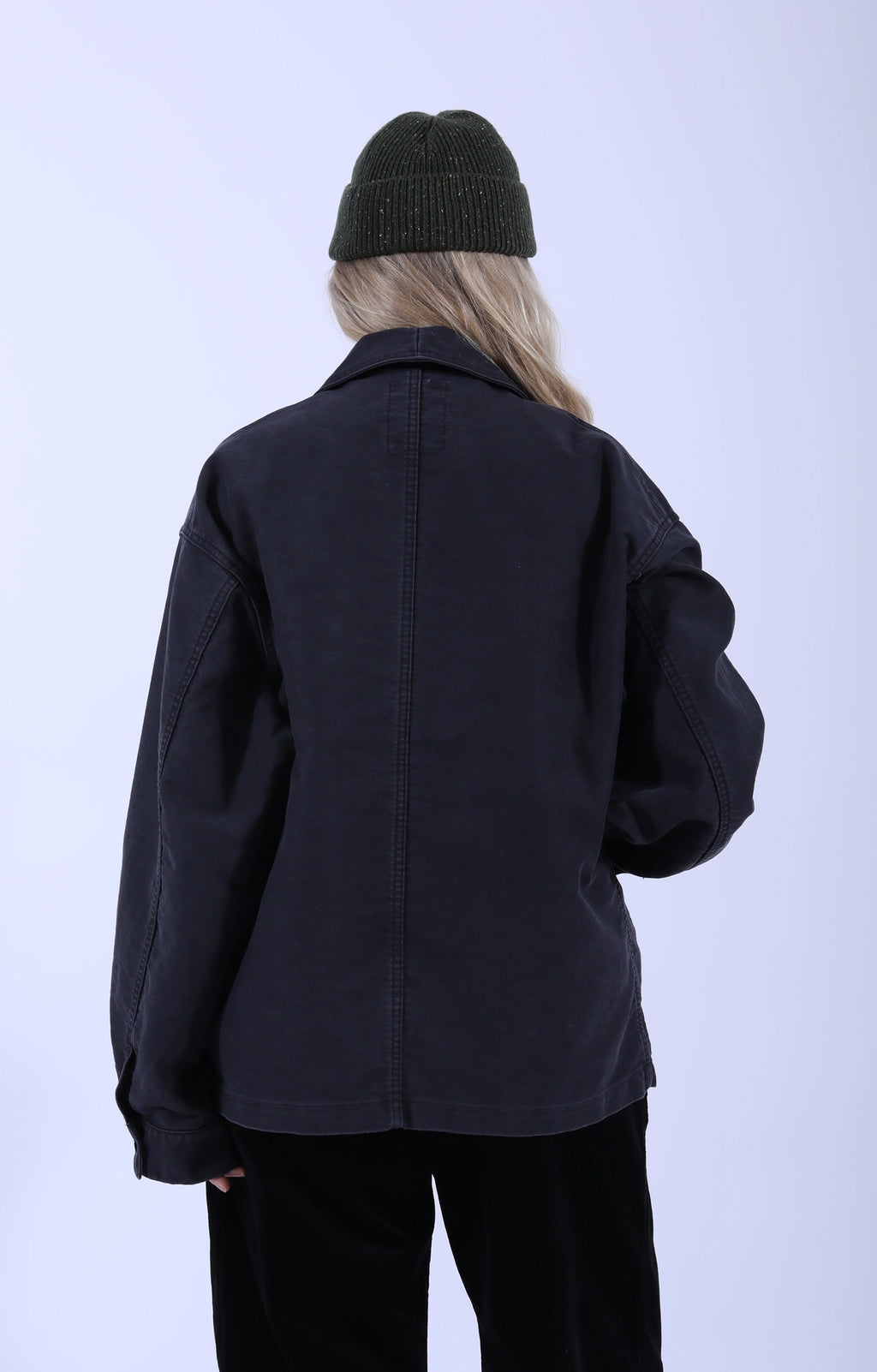 Wide Coveralls Moleskin Black