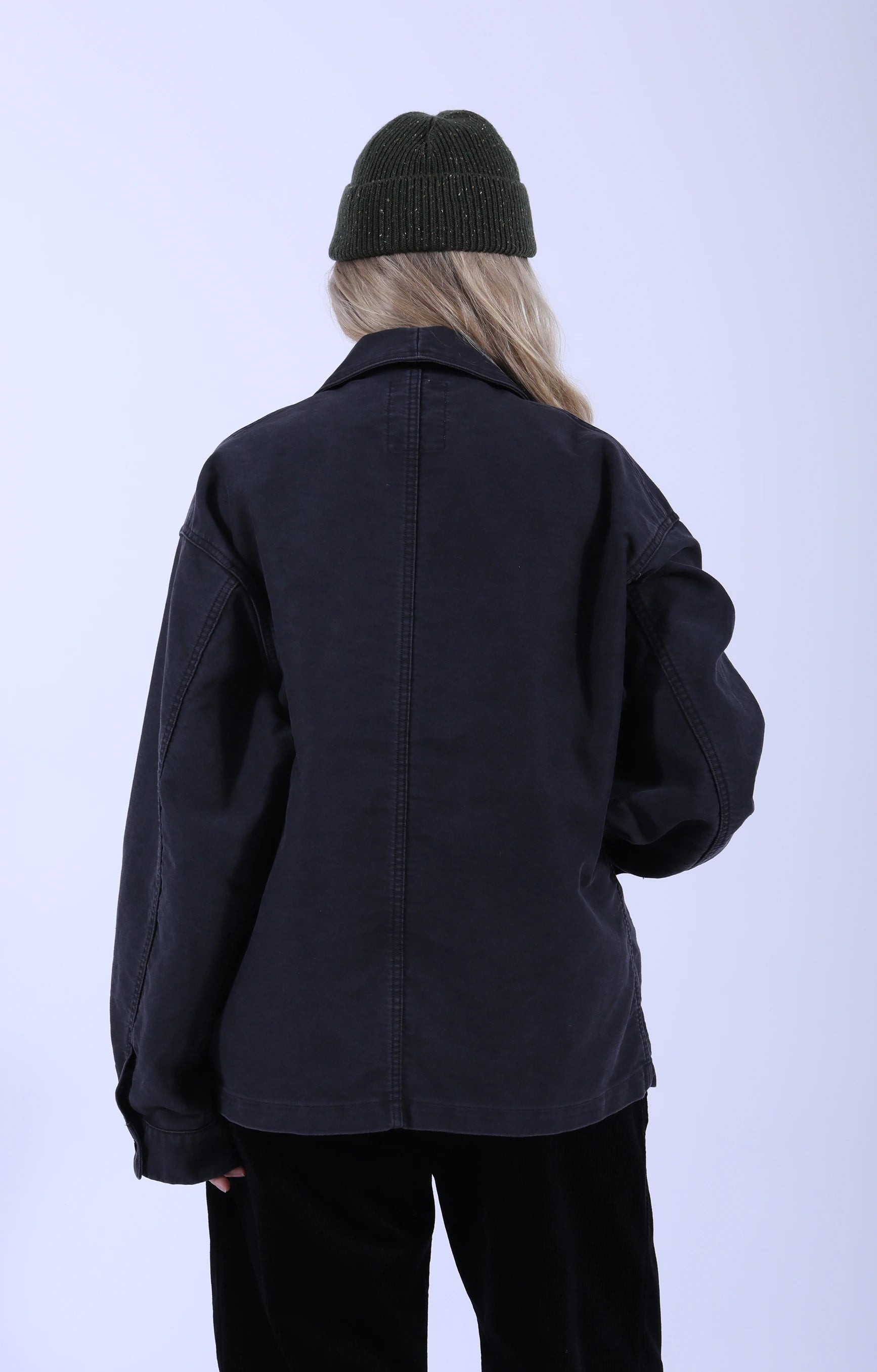 Wide Coveralls Moleskin Black