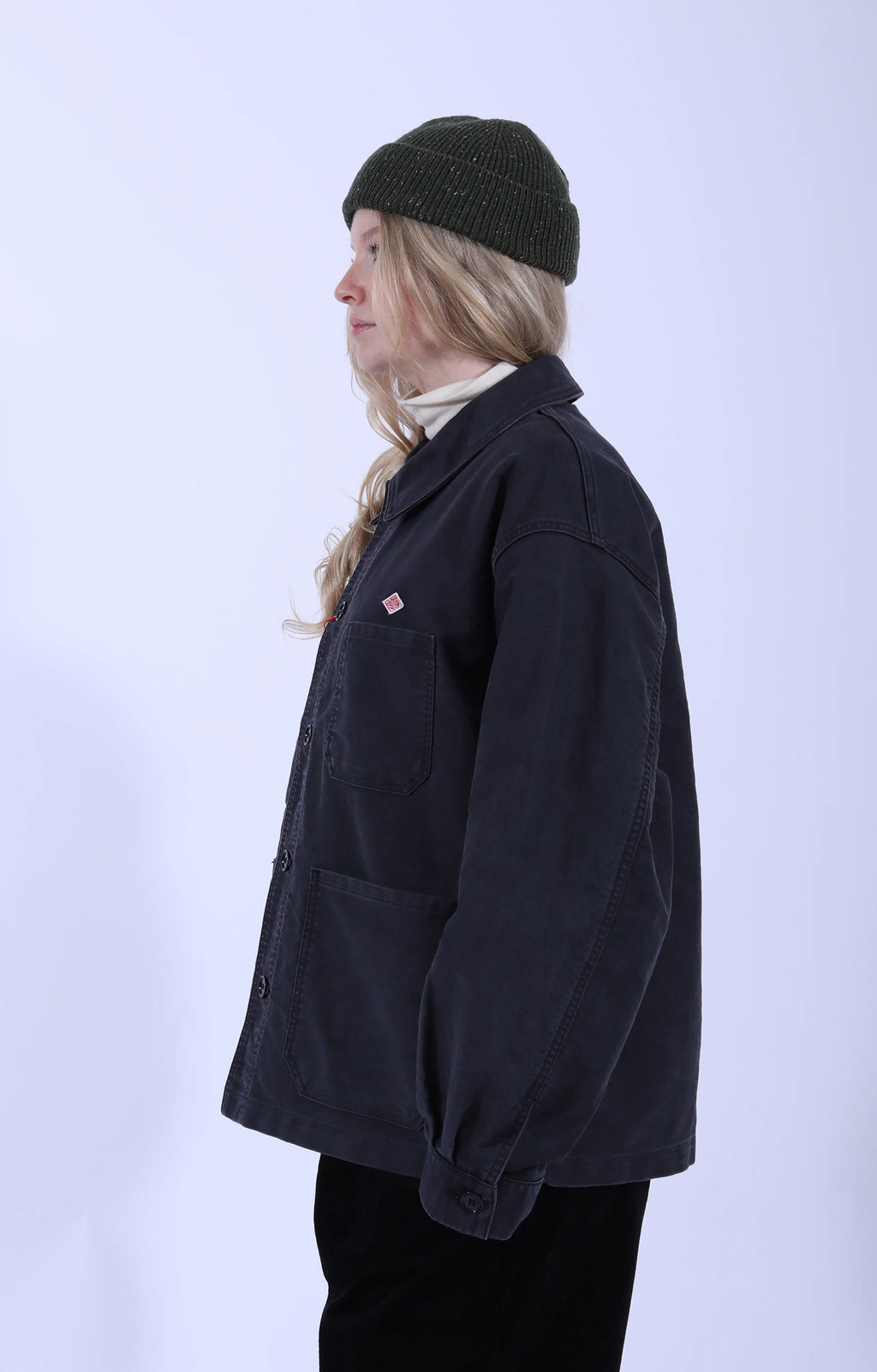 Wide Coveralls Moleskin Black