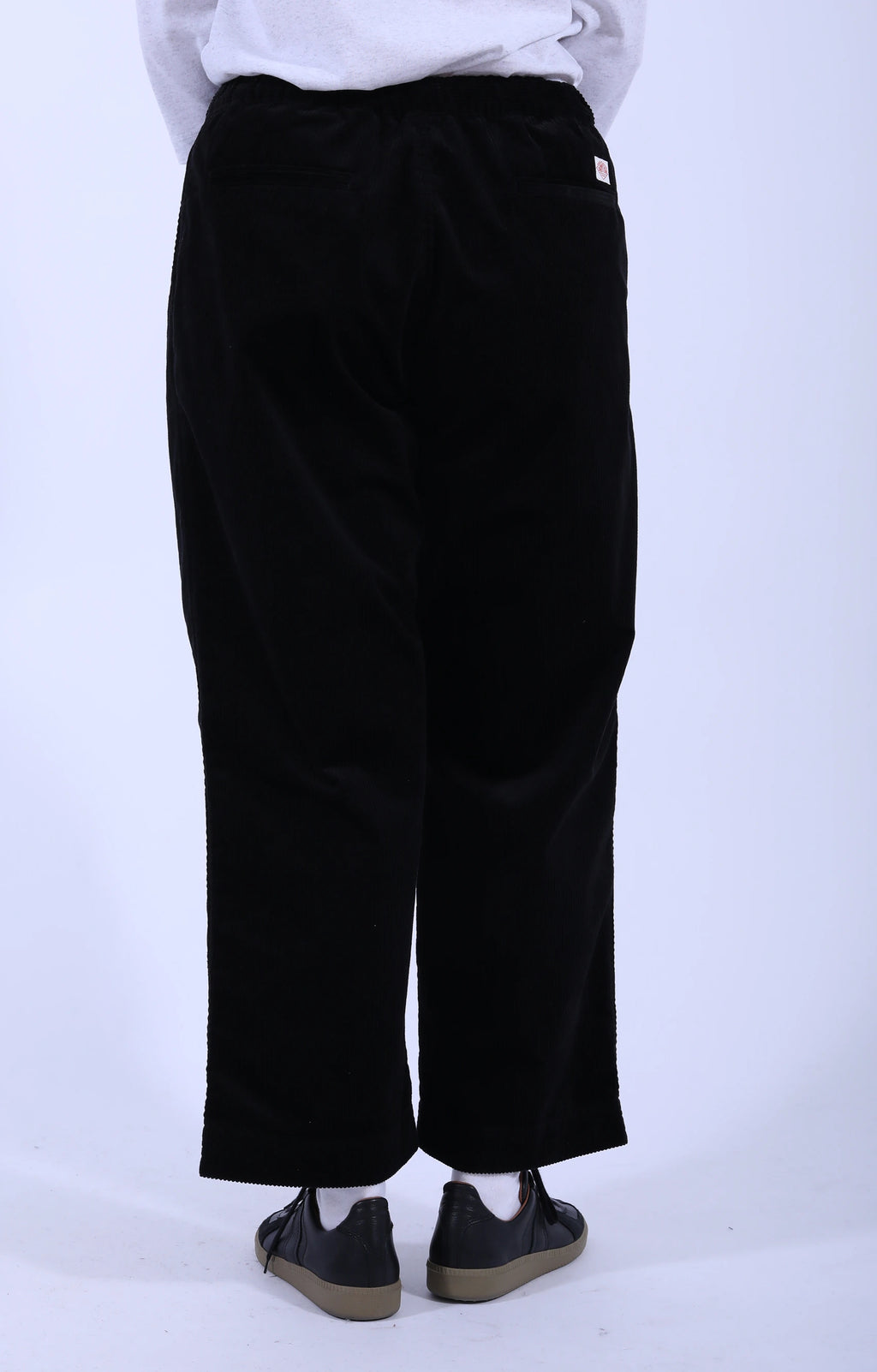Easy Cropped Pants 8W Cord Black