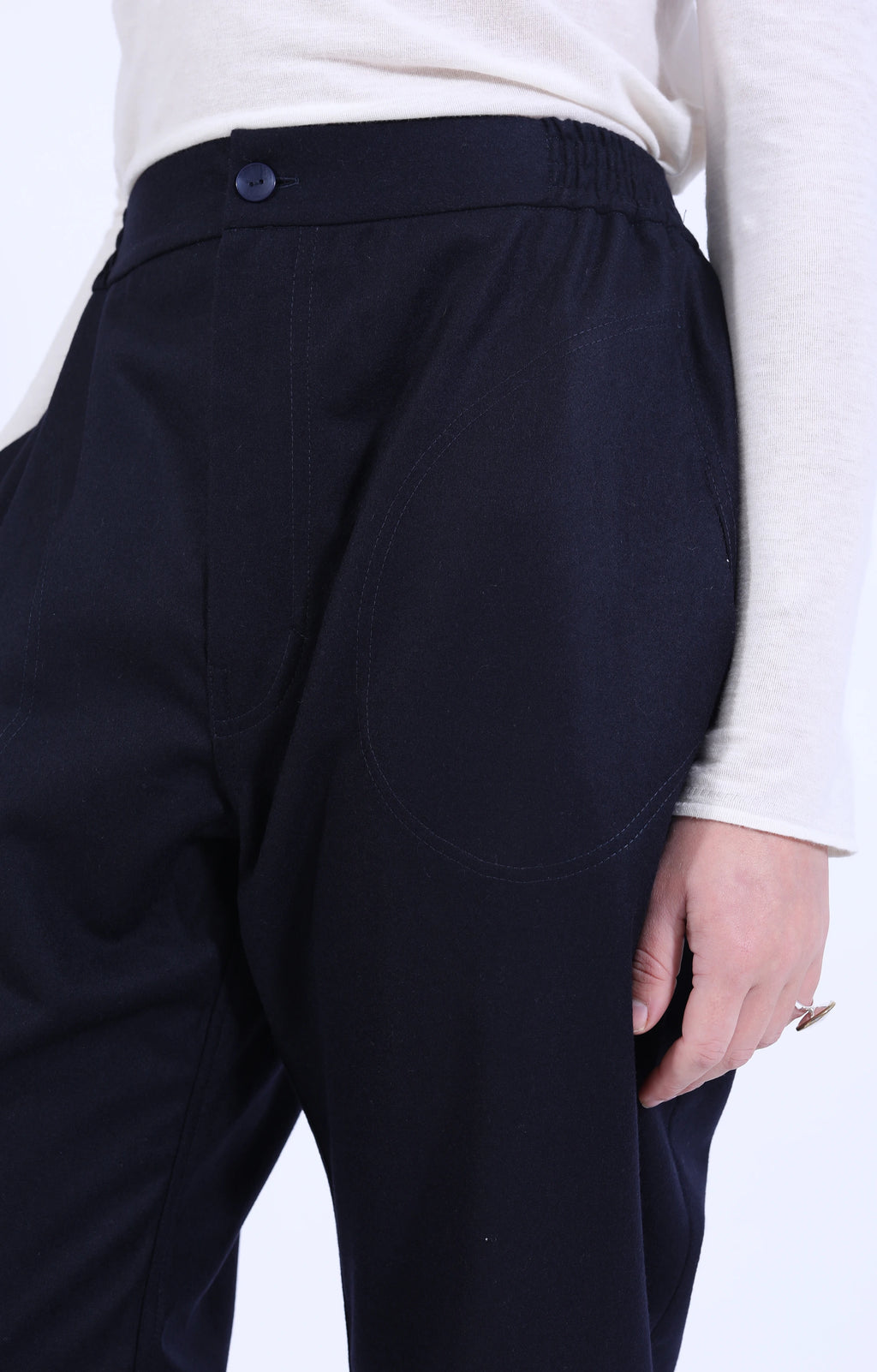 Pant X Navy Wool