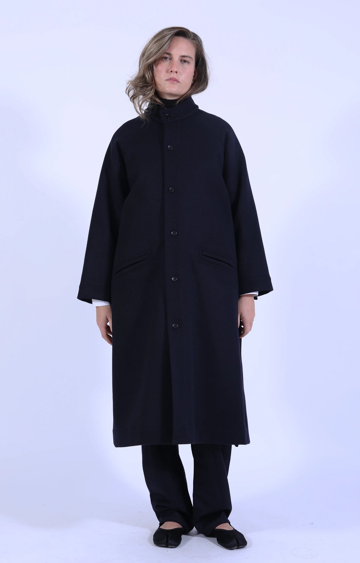 Navy Loden C Coat
