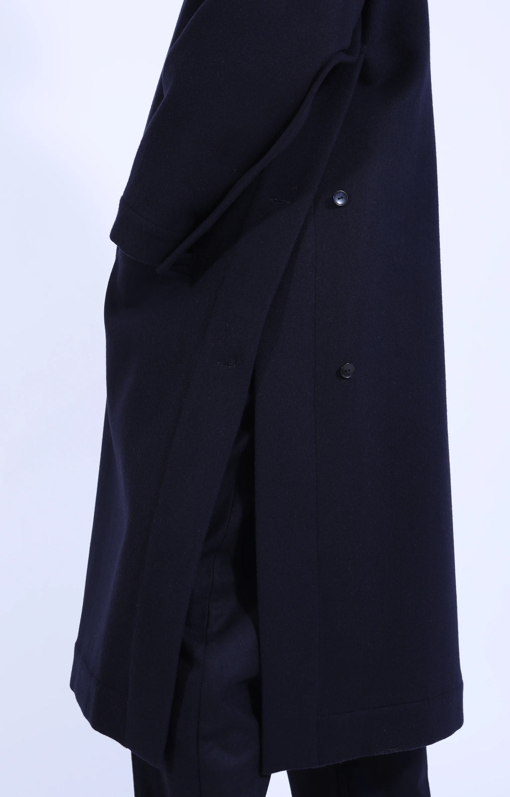 Navy Loden C Coat