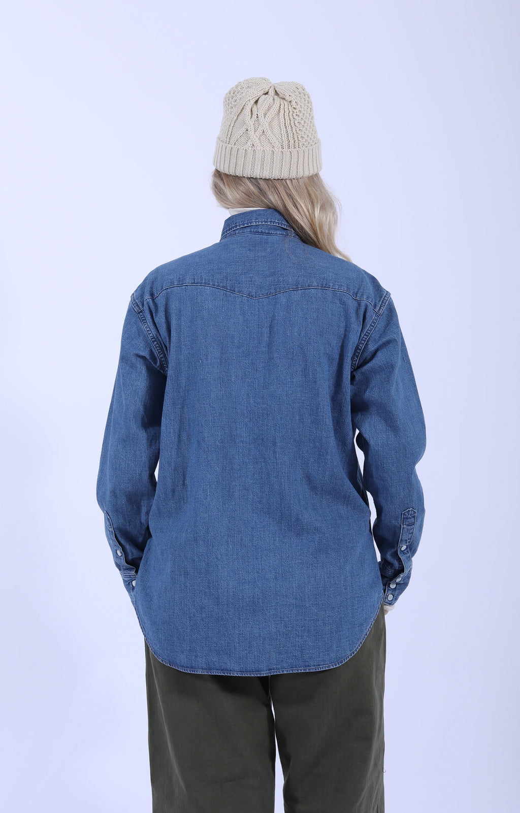 Denim Western Shirt Used Wash