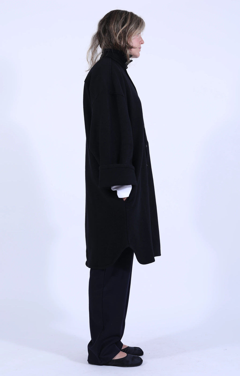 Coat No.10 Black Felt