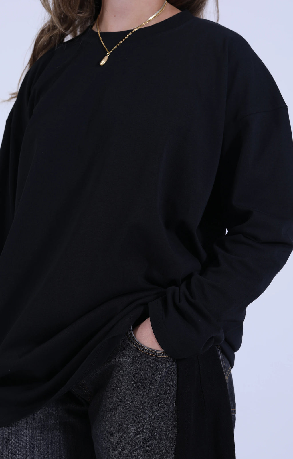 Boy XL Longsleeve Black Jersey