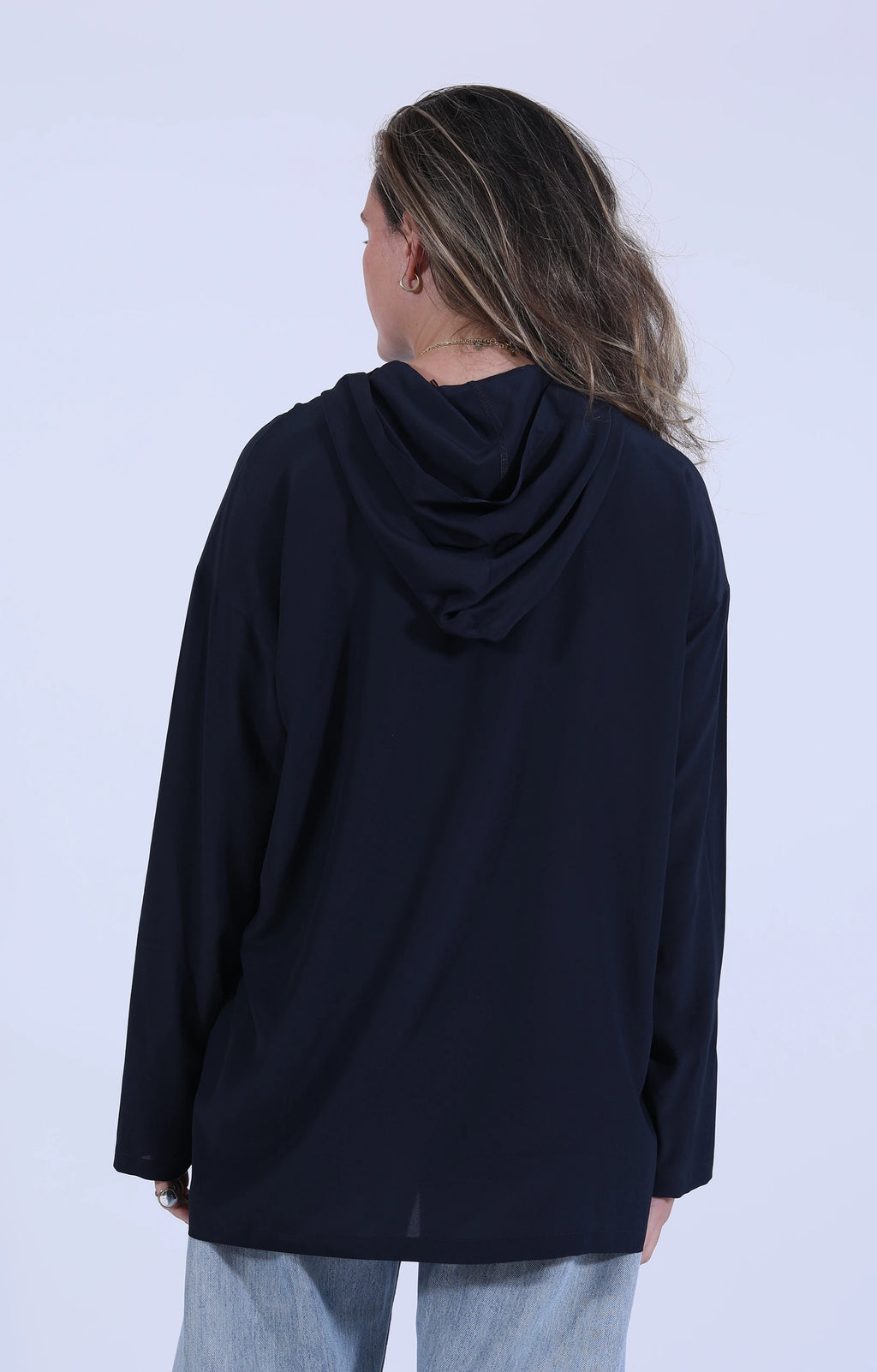 Top Boy XL Hoody Navy Silk