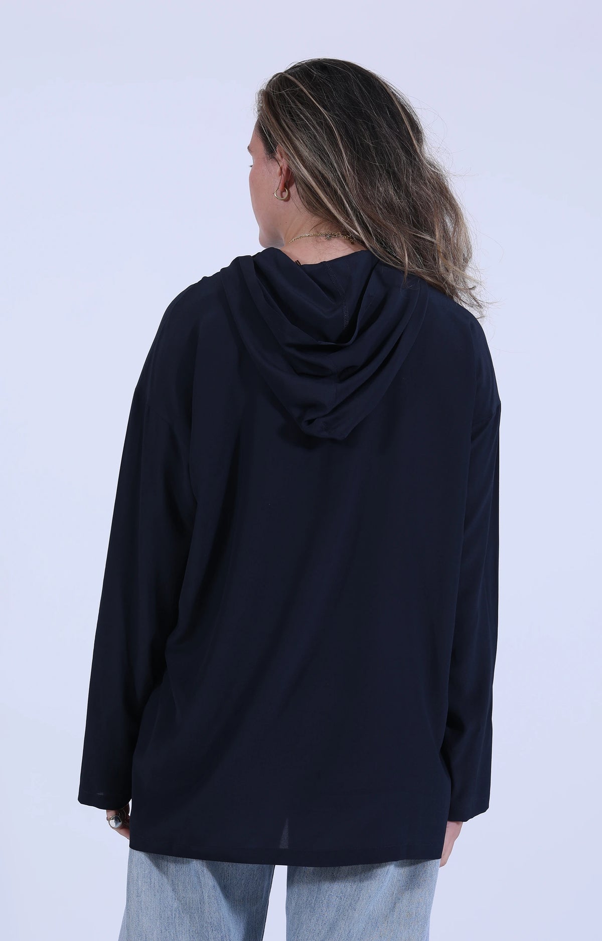 Top Boy XL Hoody Navy Silk