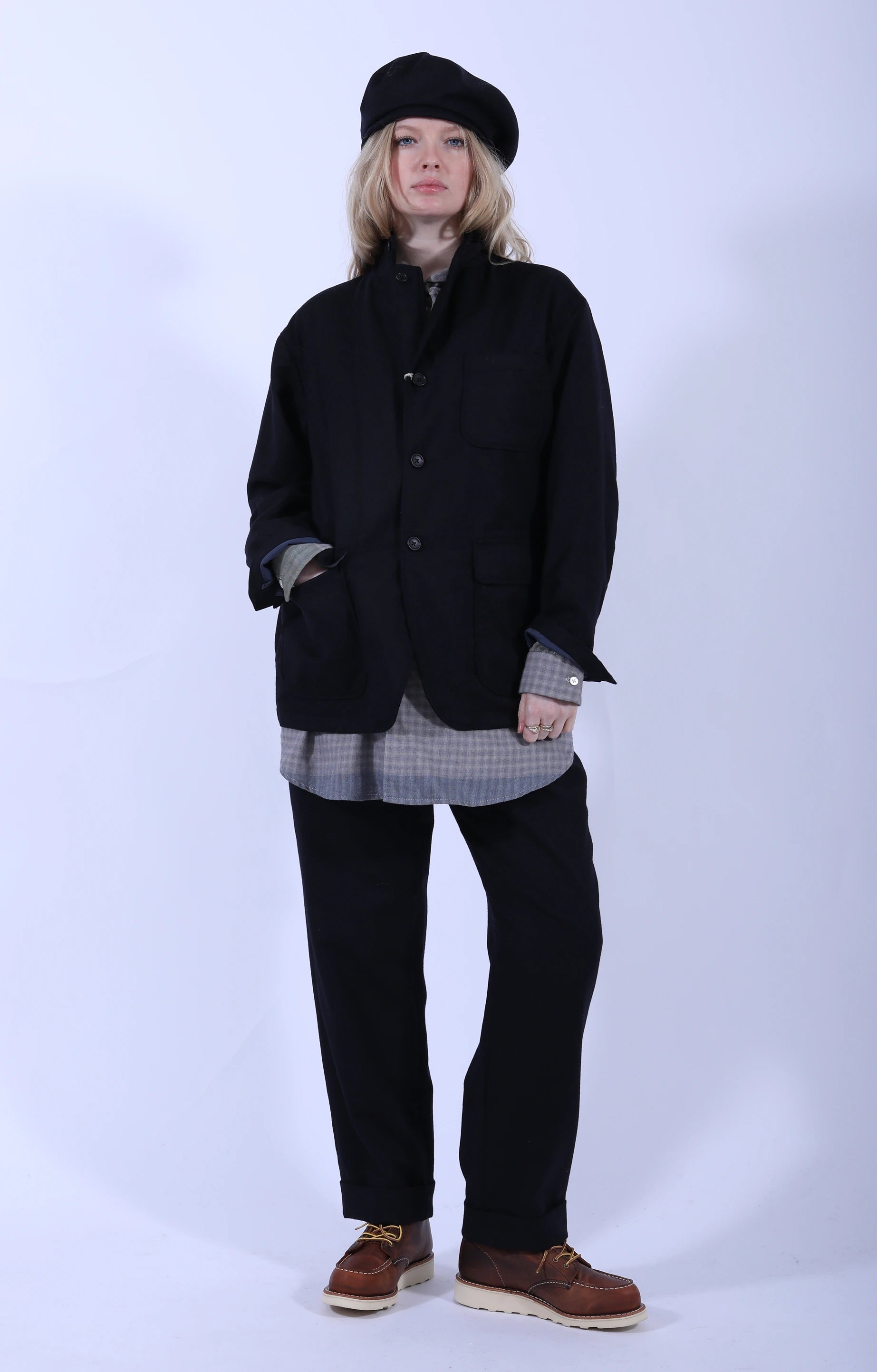 Andover Pant Worsted Wool D.Navy