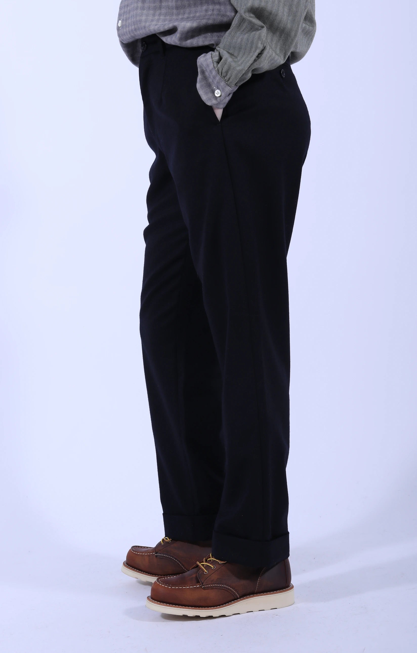 Andover Pant Worsted Wool D.Navy