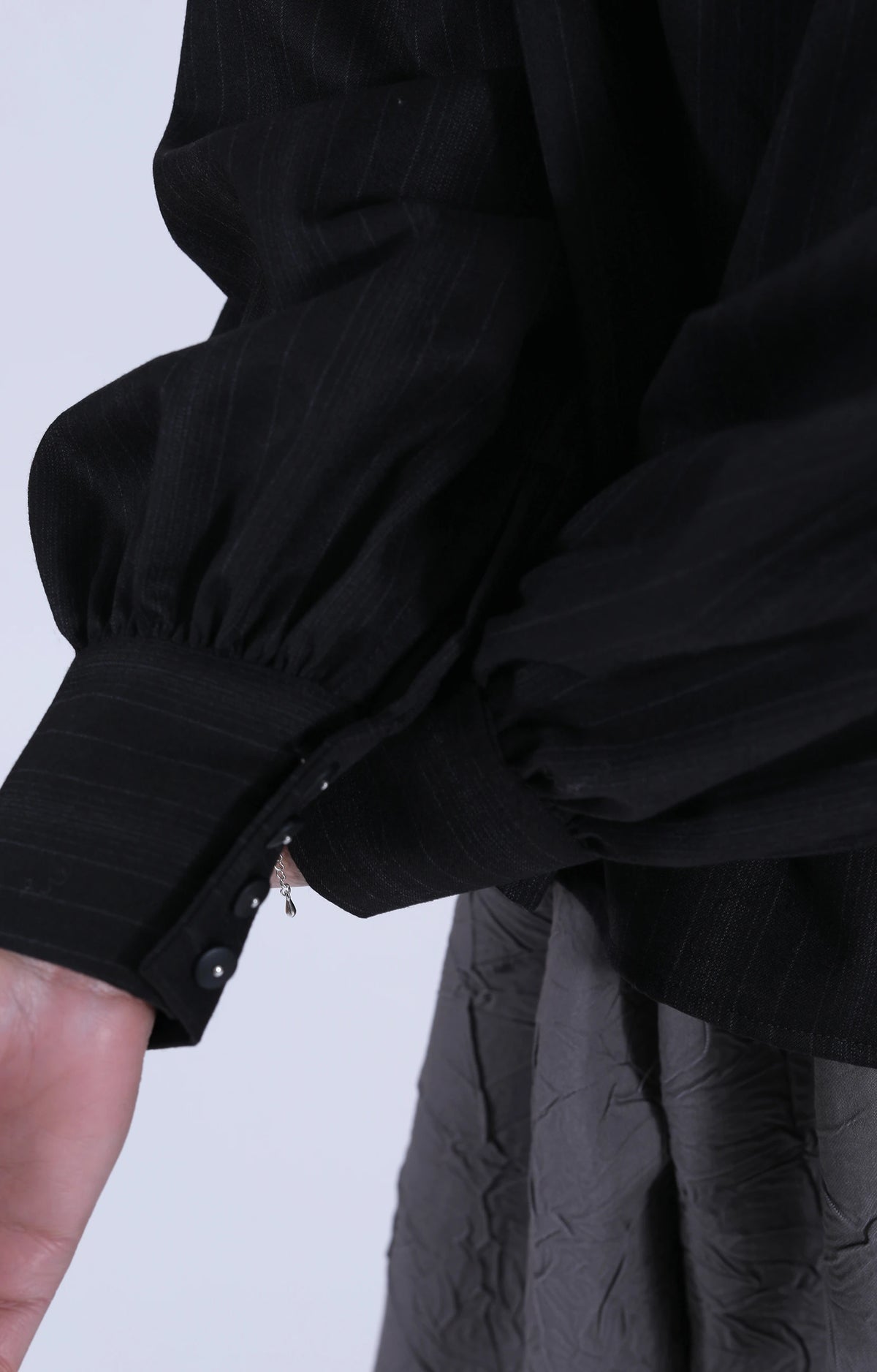 Leonora Shirt Coal Stripe
