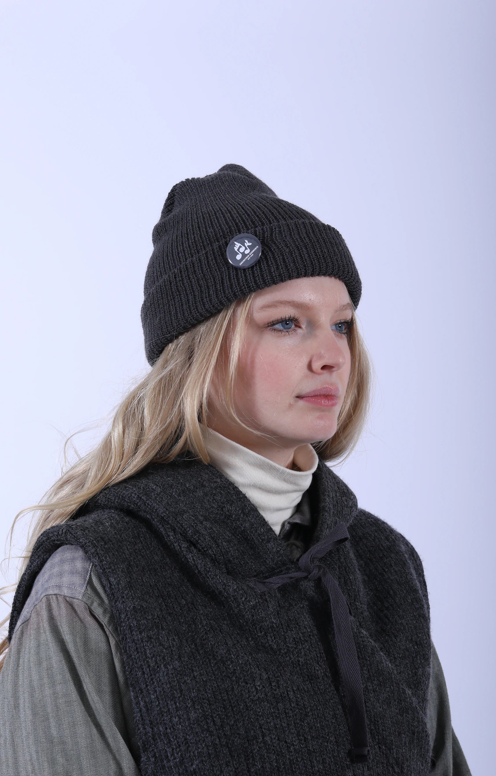 Watch Cap Charcoal Grey Wool