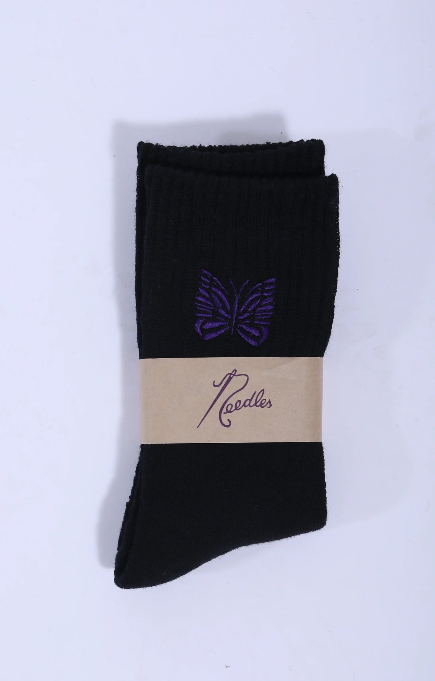 Rib Socks Merino Wool Black