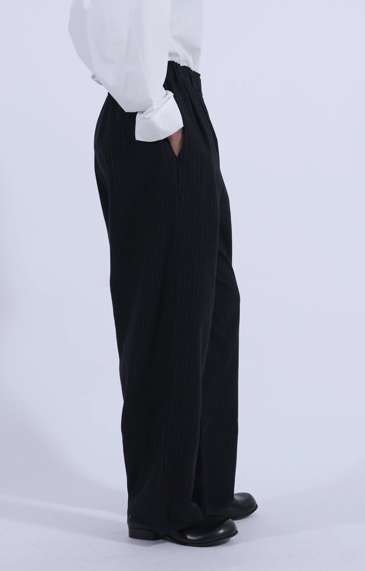 Luce Trouser Black Pinstripe