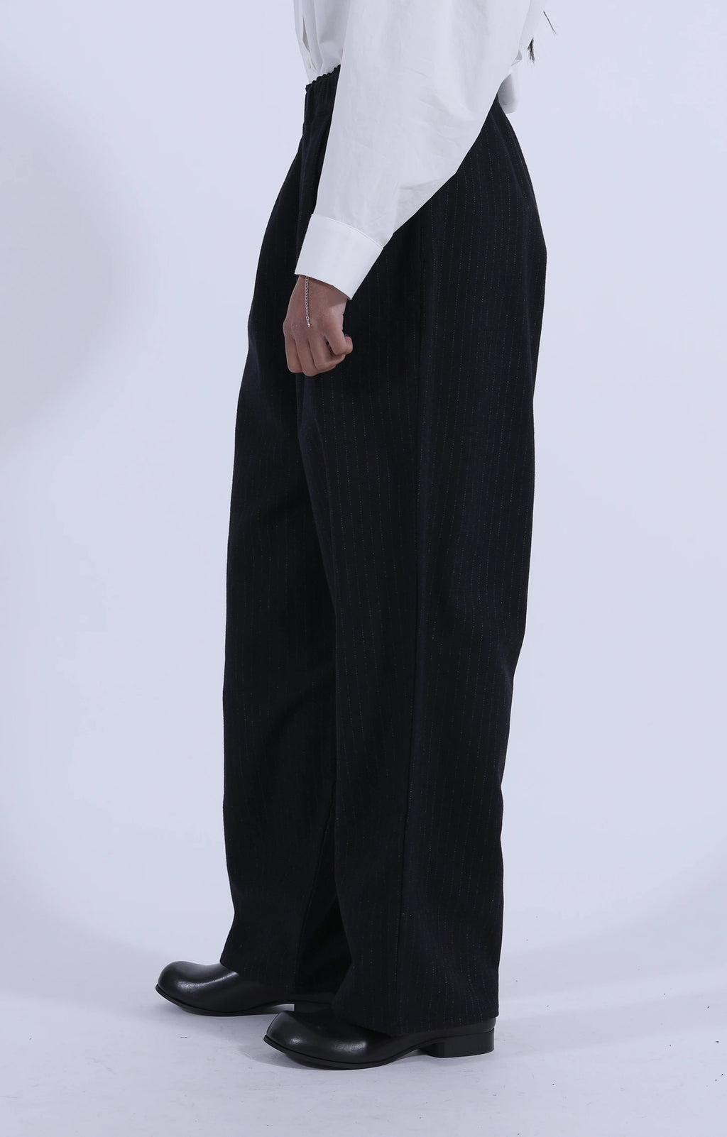 Luce Trouser Black Pinstripe