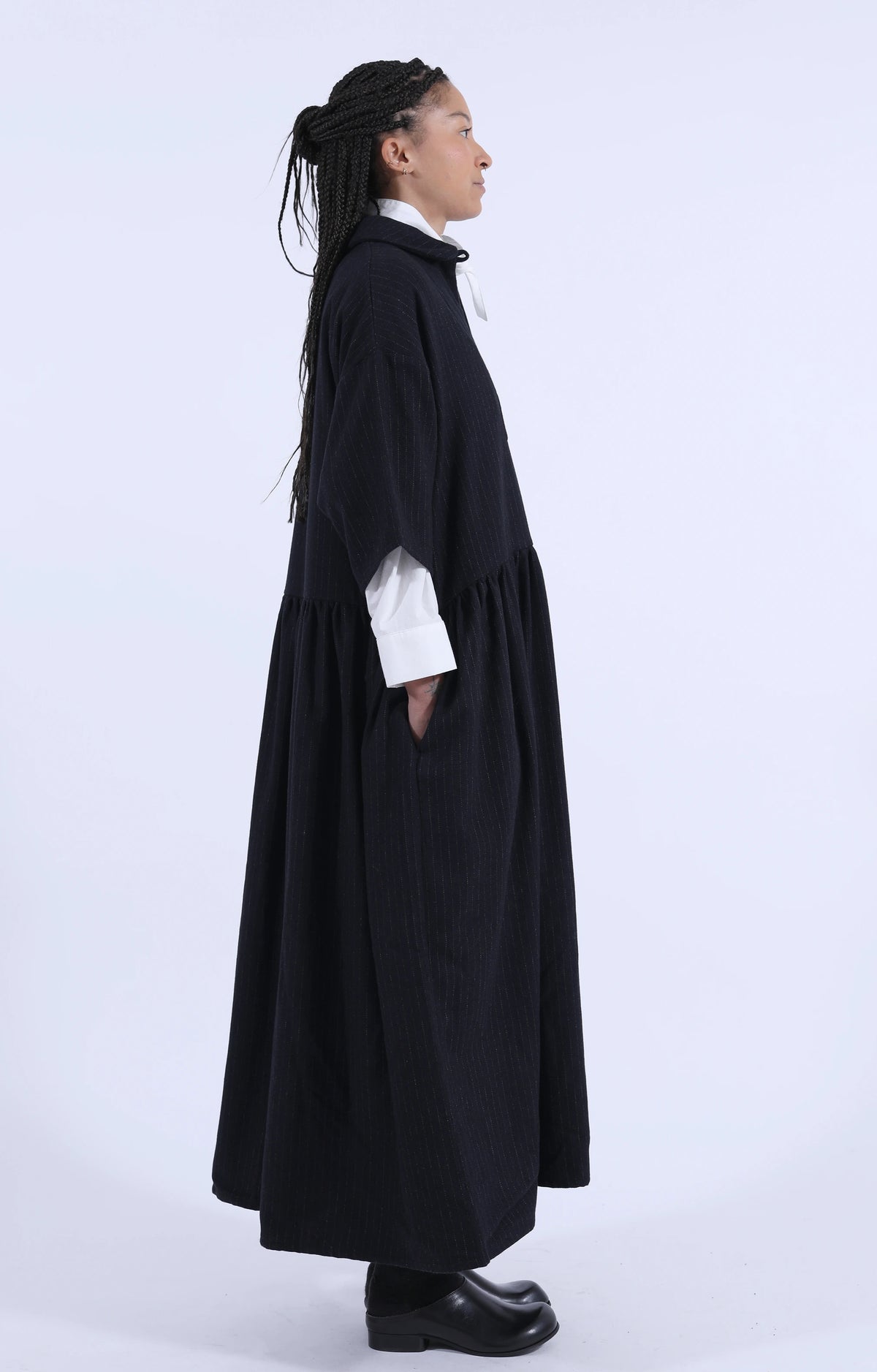 Wholly Dress Black Pinstripe