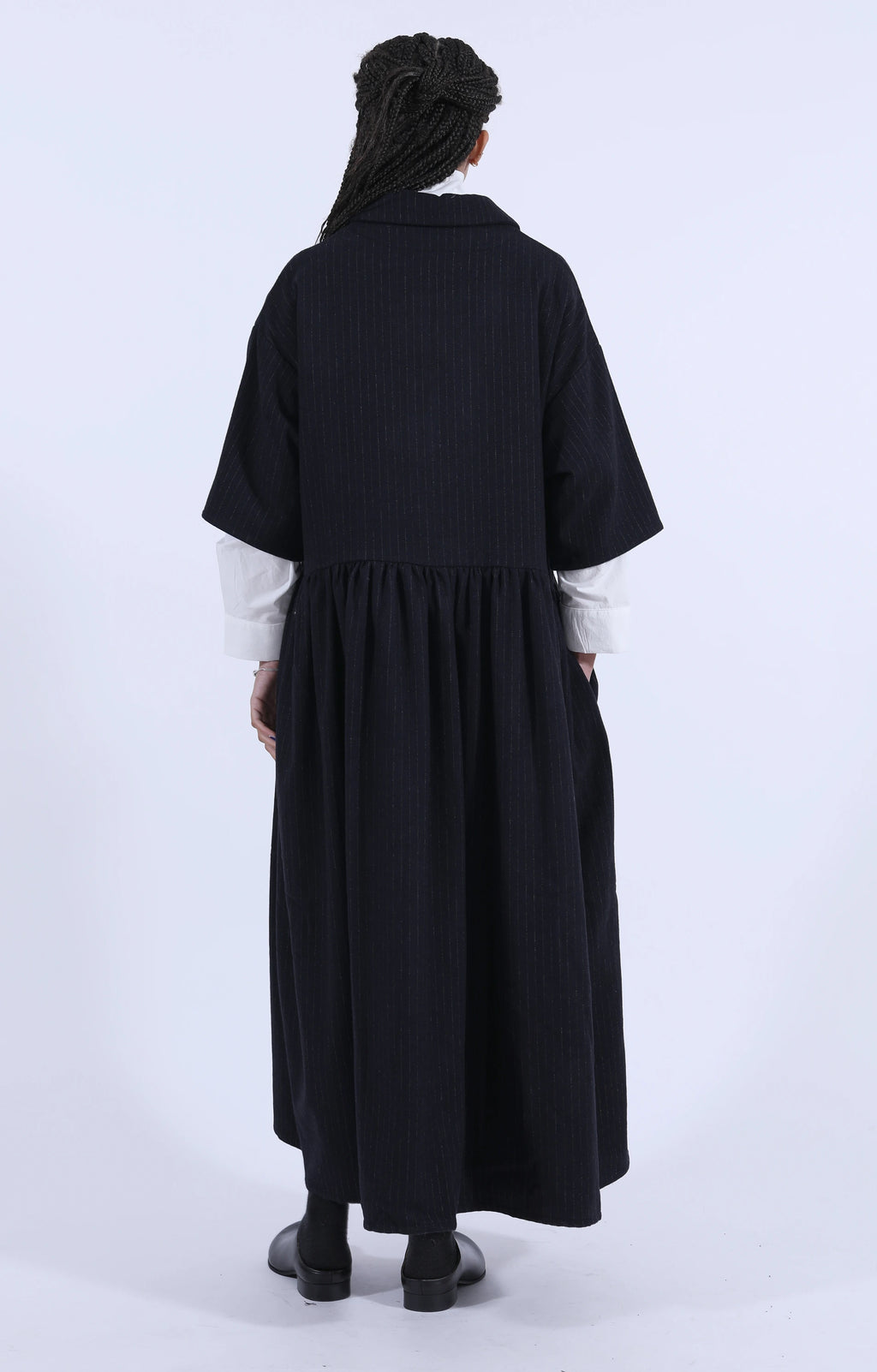 Wholly Dress Black Pinstripe