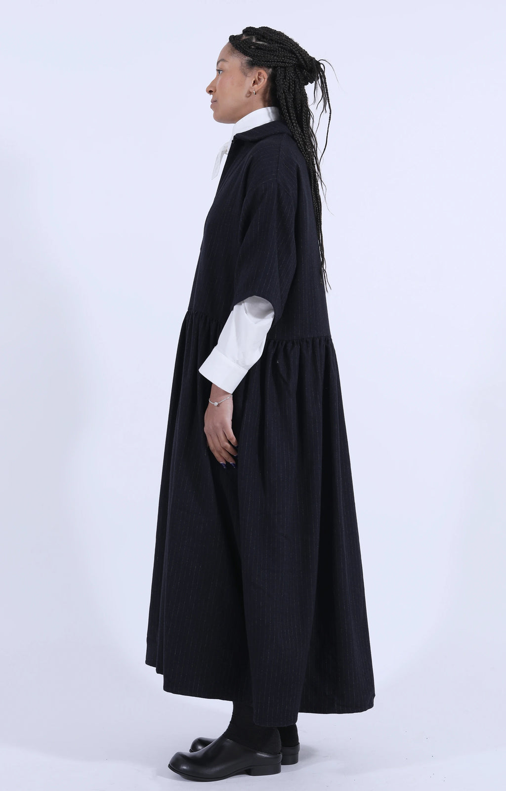 Wholly Dress Black Pinstripe