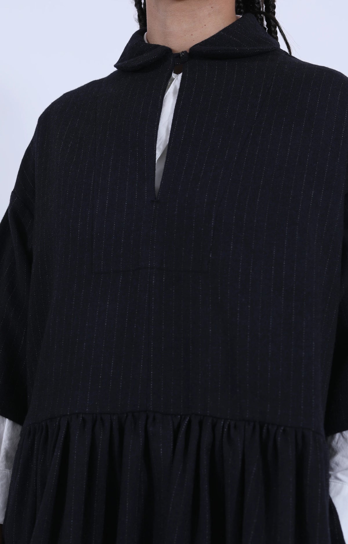 Wholly Dress Black Pinstripe