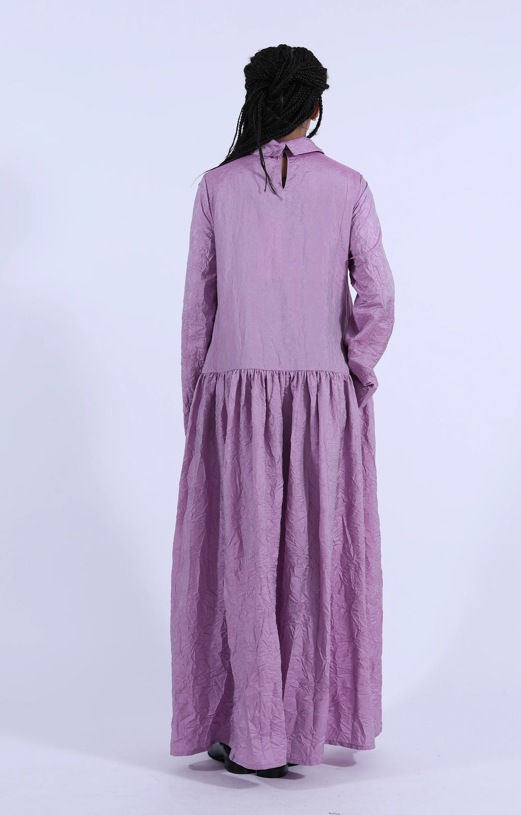 Molly Dress Purple Crinkle