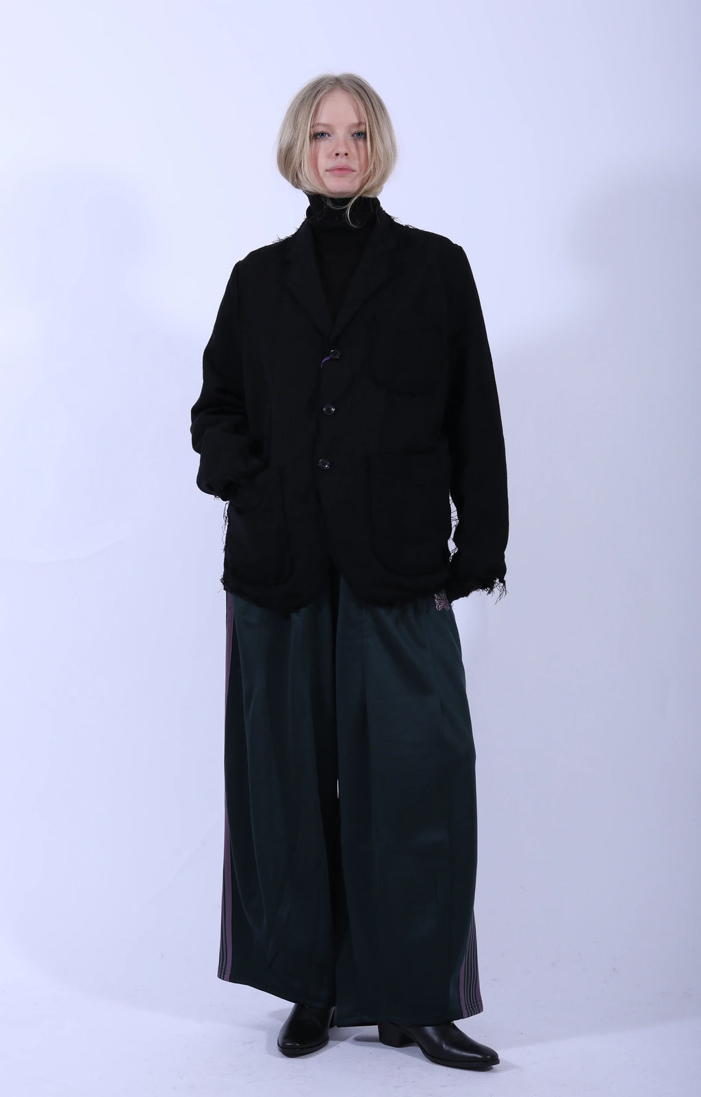 Raw Edge Jacket Black