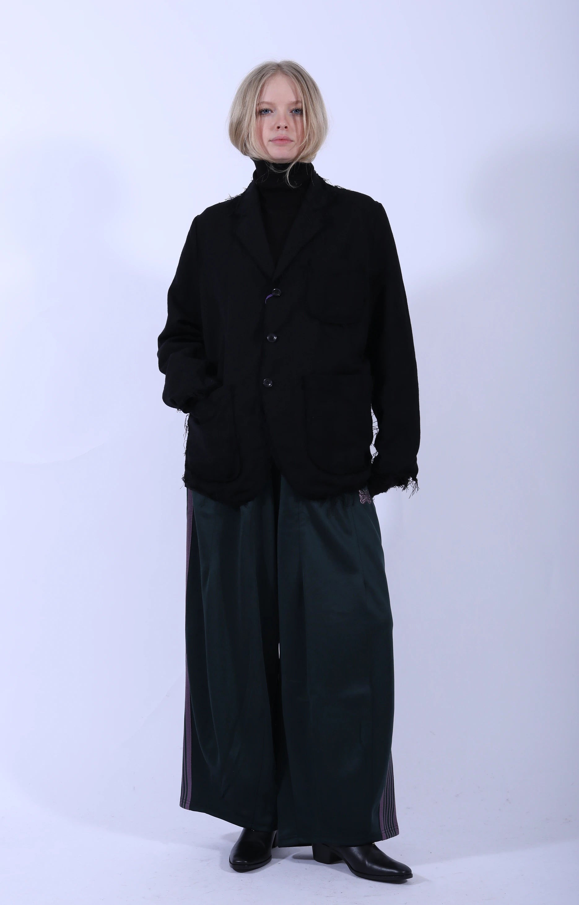 Raw Edge Jacket Black