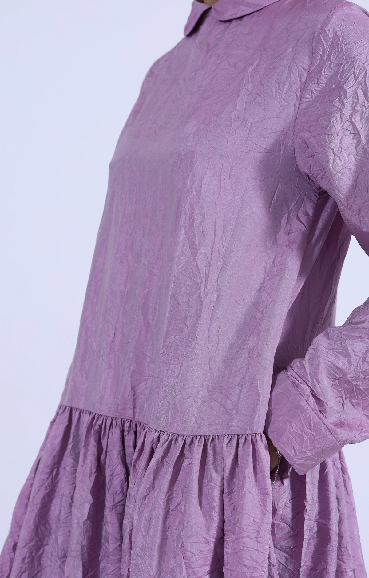 Molly Dress Purple Crinkle