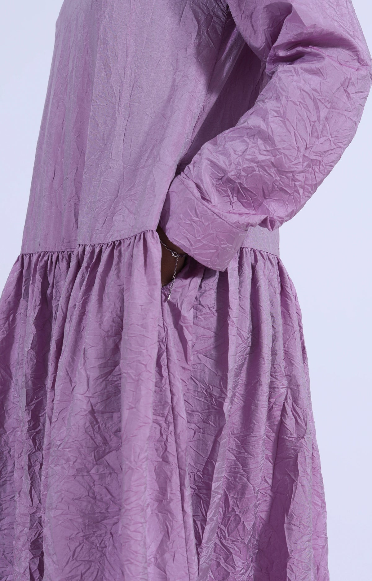 Molly Dress Purple Crinkle