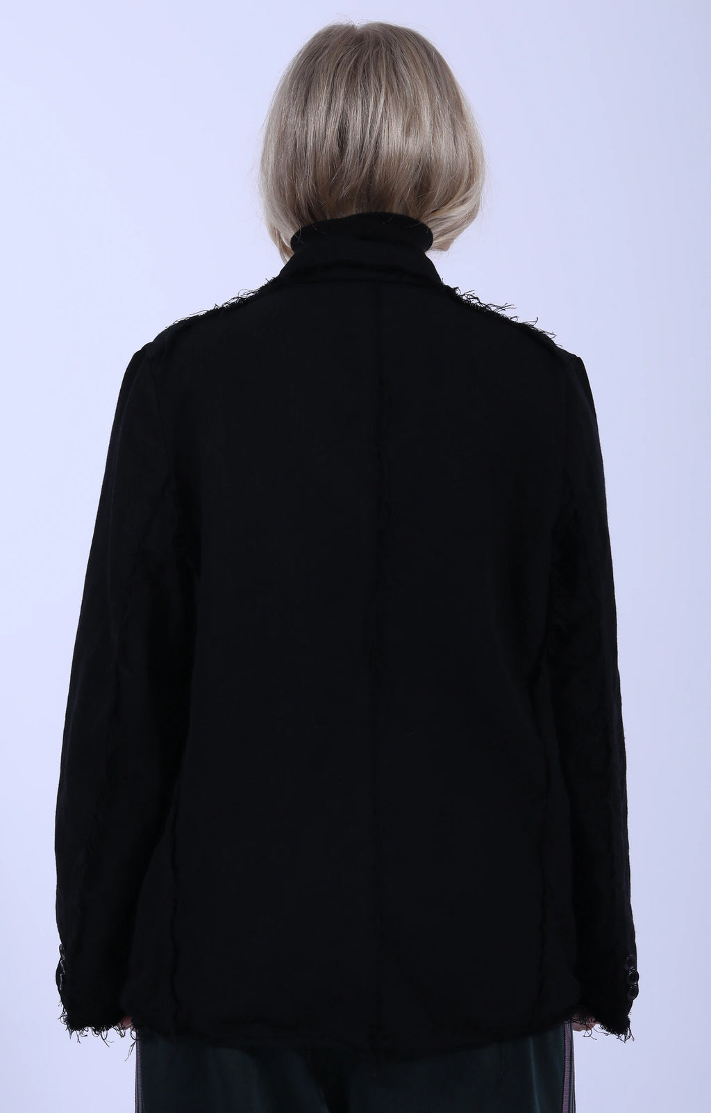Raw Edge Jacket Black