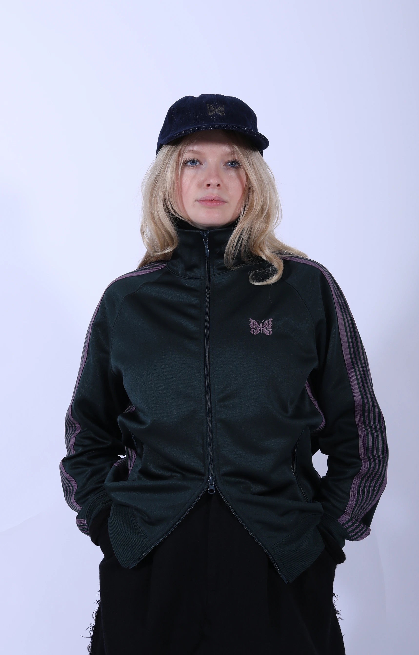 Track Jacket Poly Smooth Green